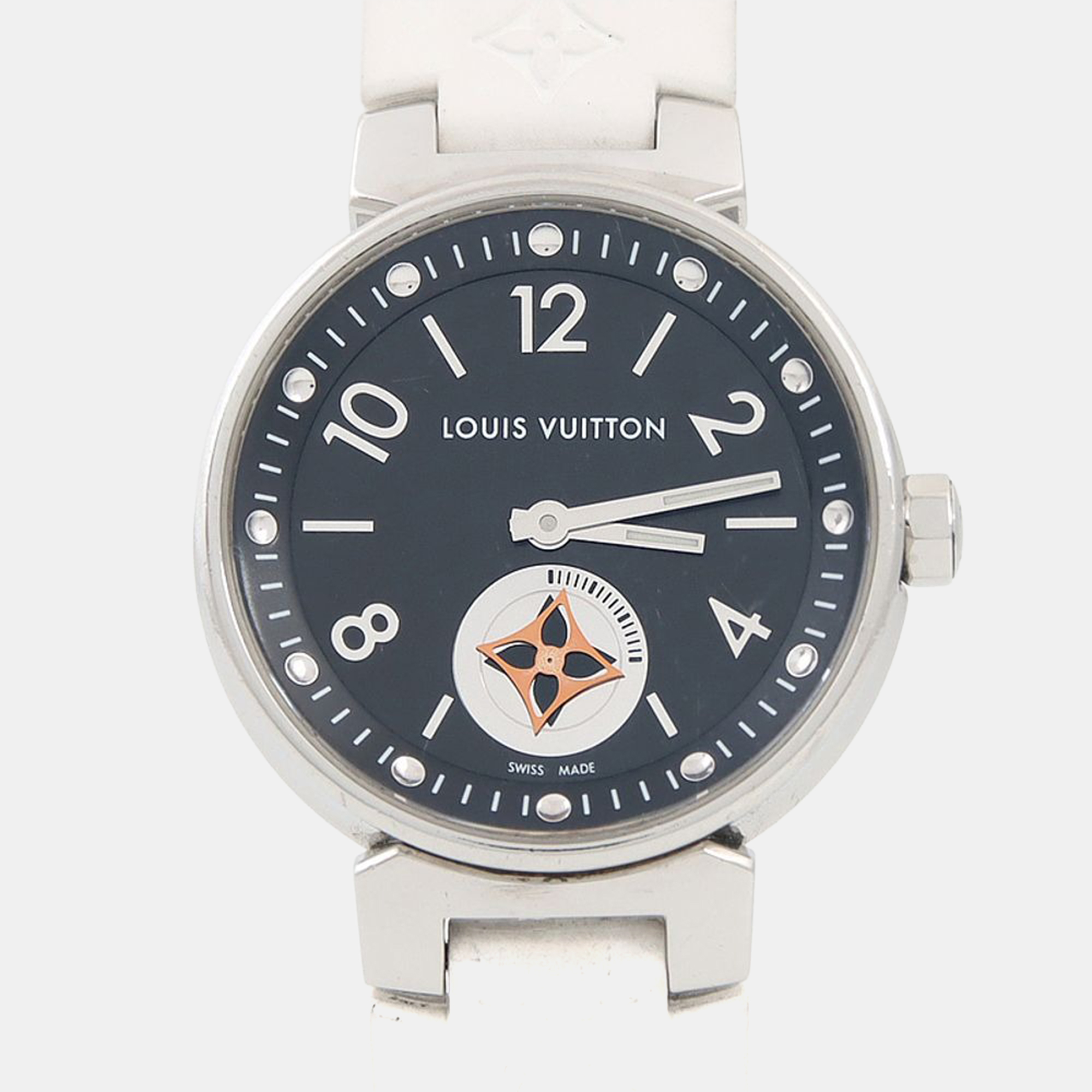 

Louis Vuitton Tambour Q8J11 Quartz Black Stainless Steel Women's Wristwatch