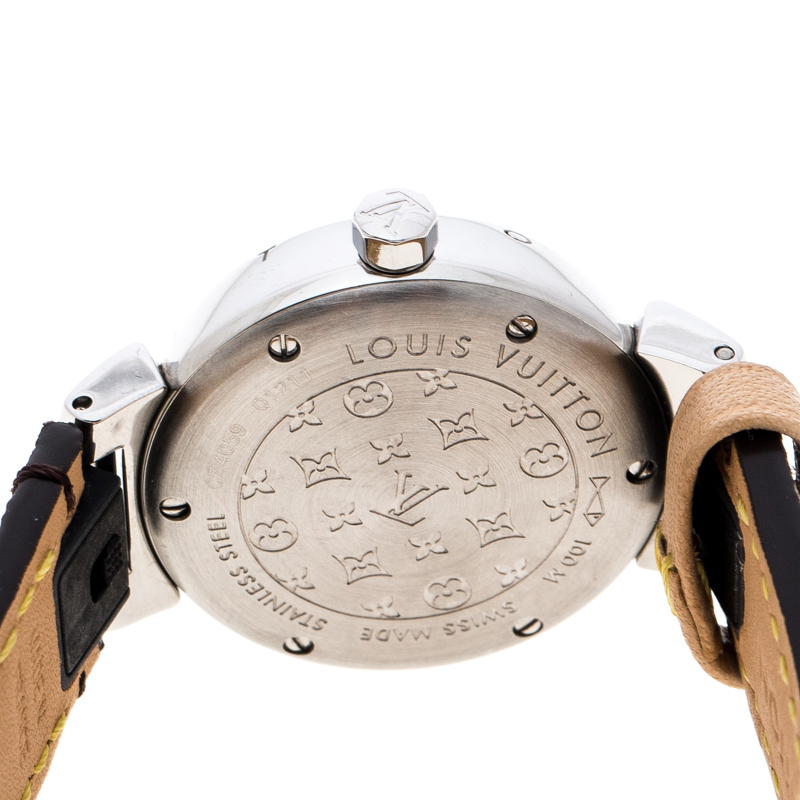 Louis Vuitton Tambour Monogram Q12MGB Women Wrist Watch From Japan for sale  online