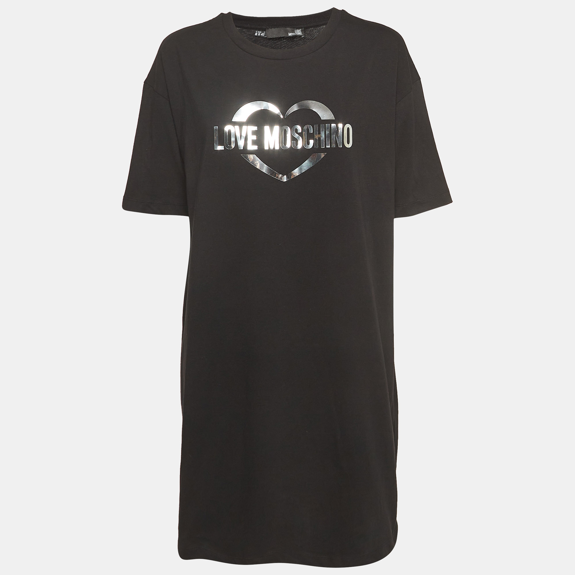 

Love Moschino Black Logo Cotton T-Shirt M
