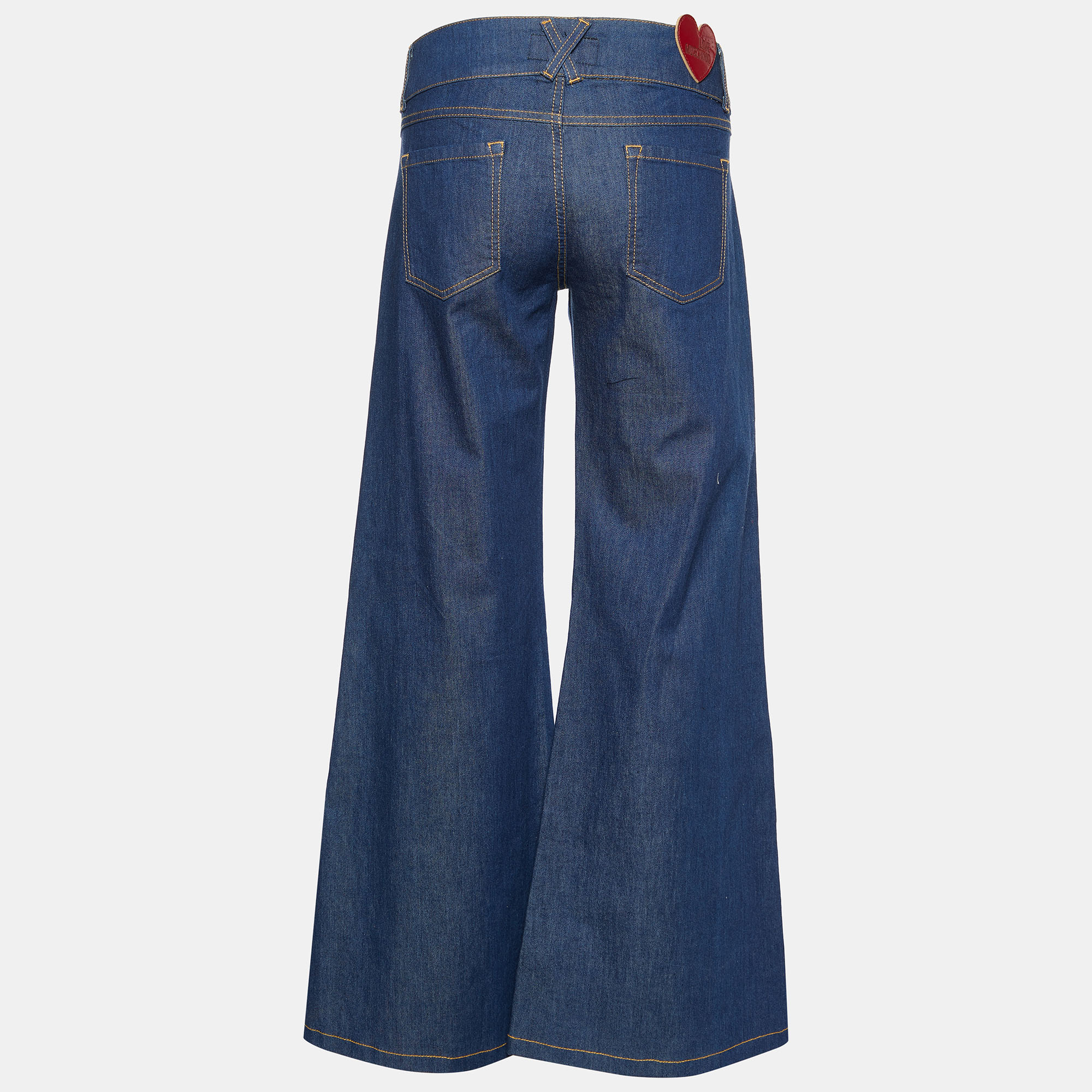 

Love Moschino Blue Denim Wide Leg Jeans