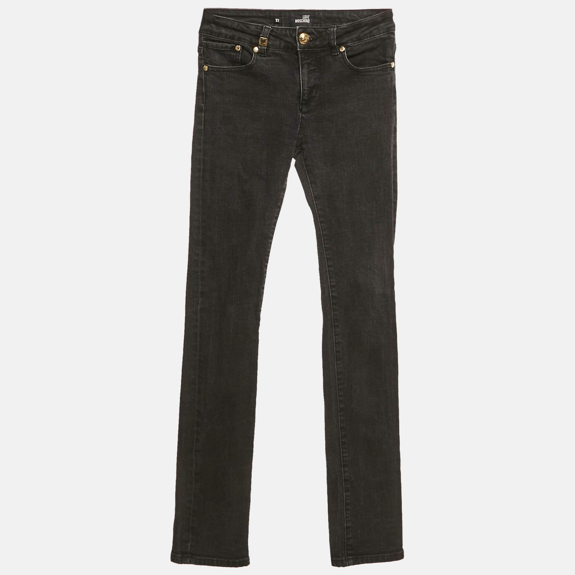 

Love Moschino Grey Denim Skinny Jeans S Waist 27"