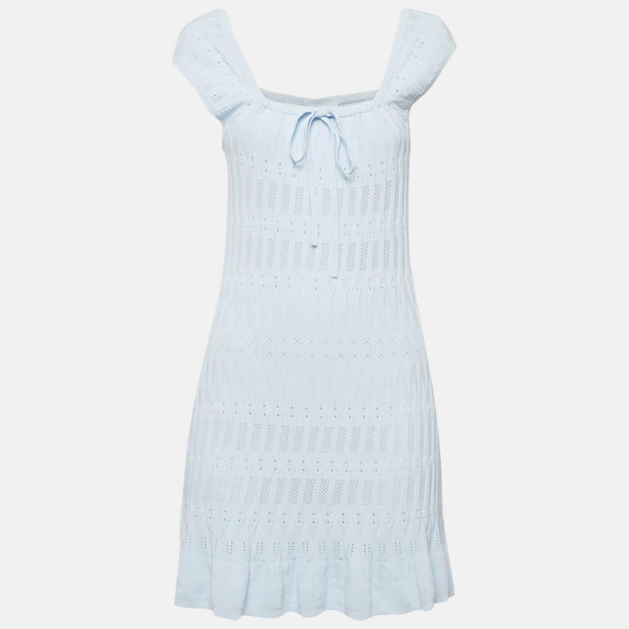 

LPA Blue Knit Francesca Mini Dress M