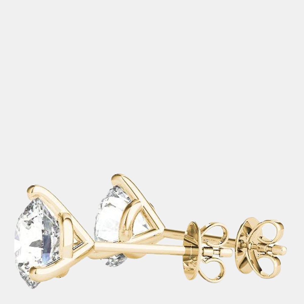 

Lumije Signature 1.00 CTW Diamond Studs in Yellow Gold