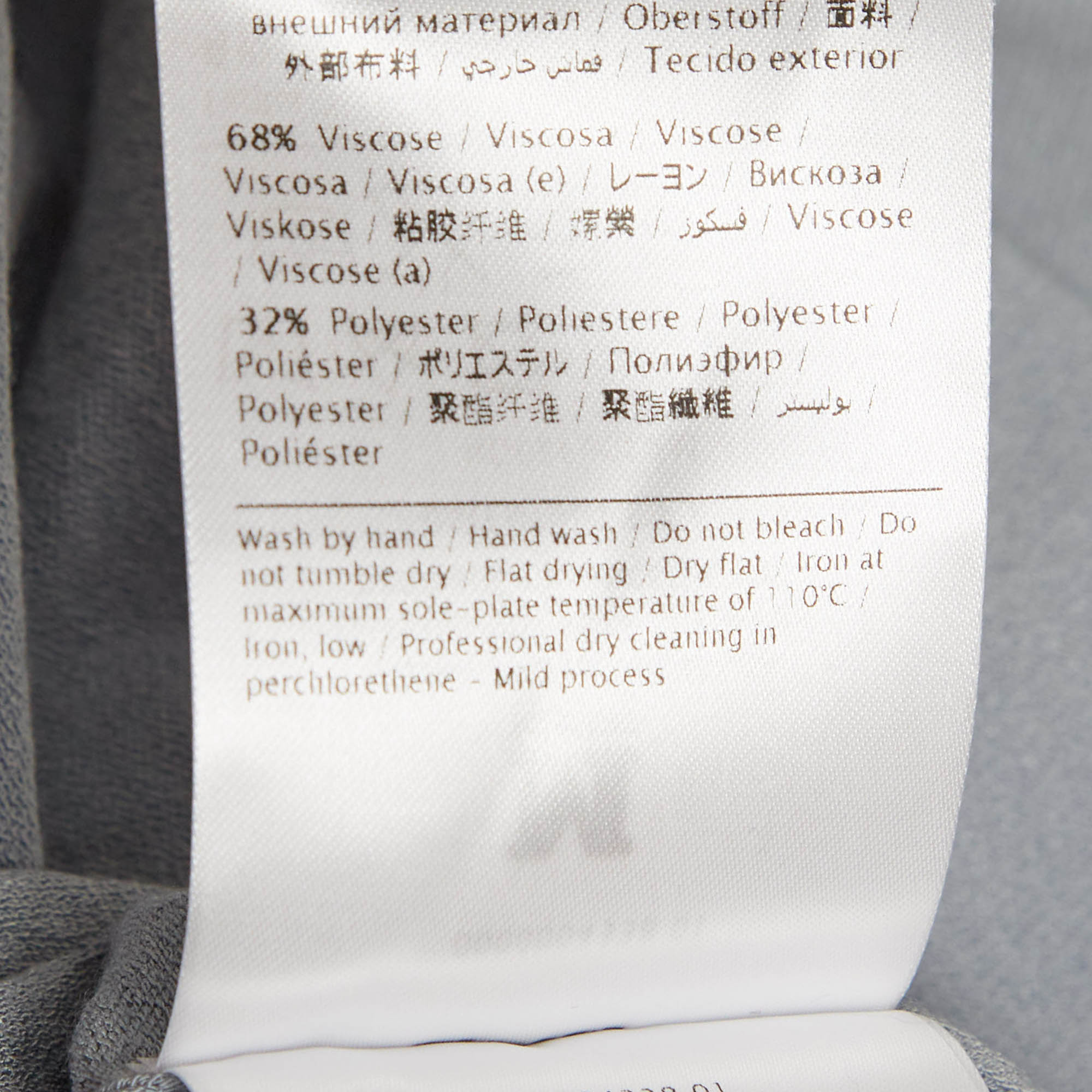 M Missoni Grey Knit Full Sleeve Top L 