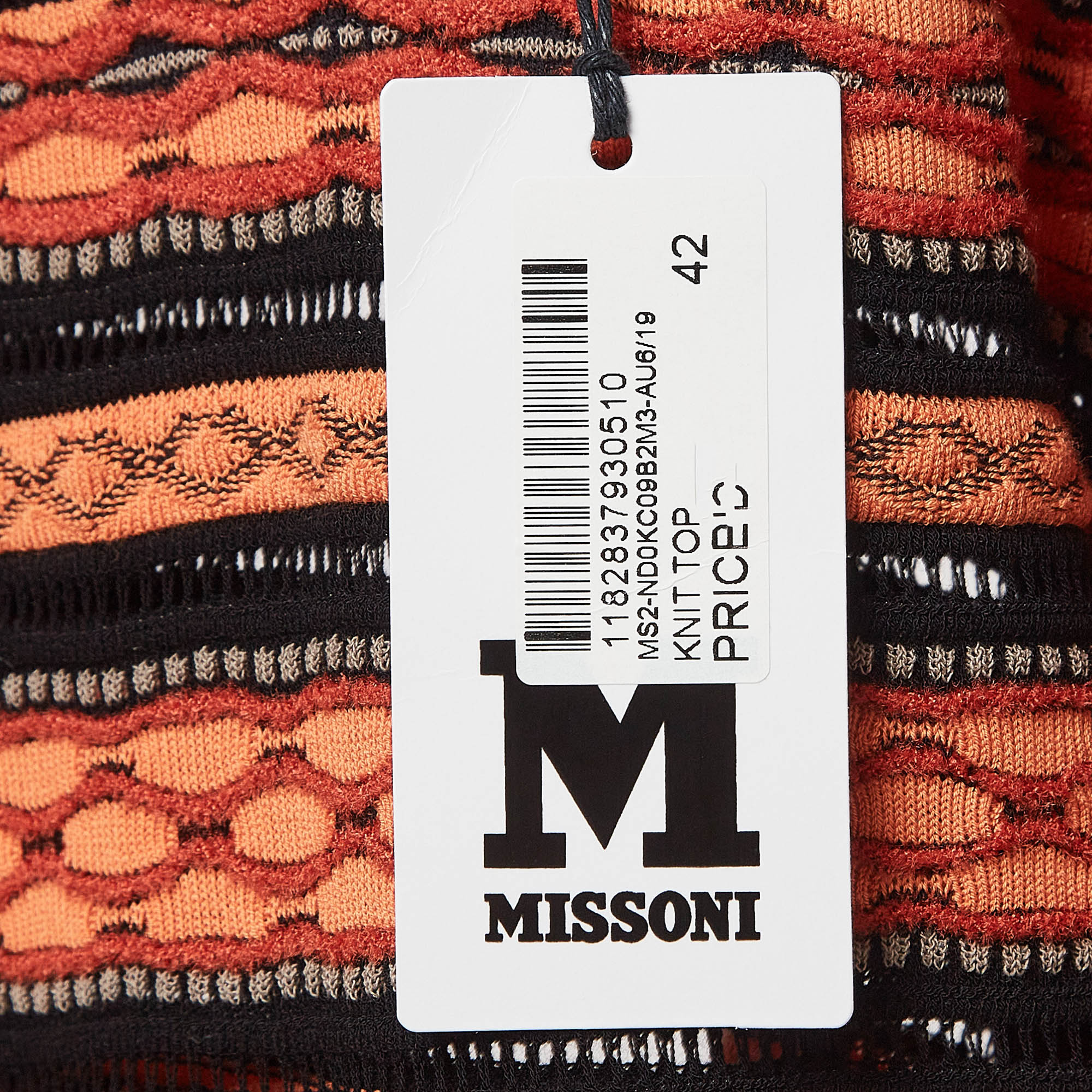 M Missoni Multicolor Patterned Knit Top M 
