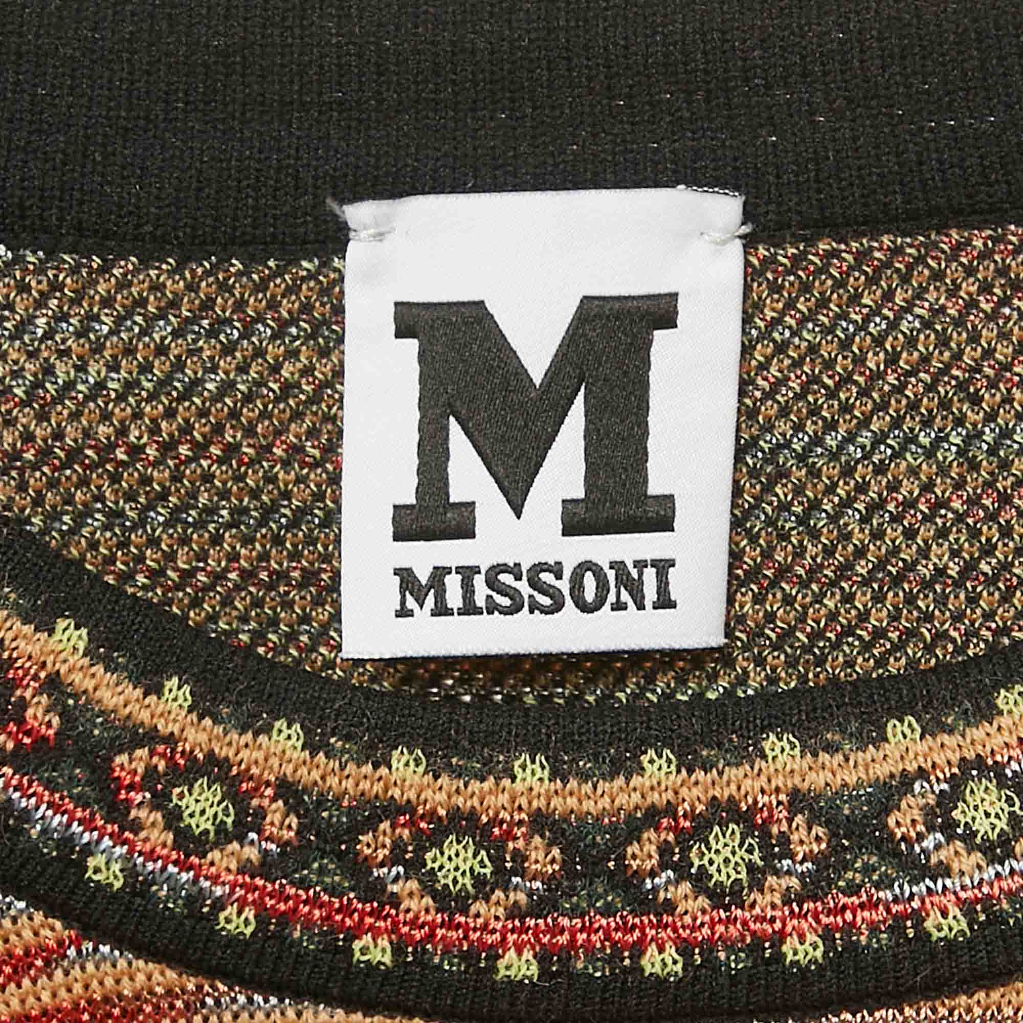 M Missoni Multicolor Patterned Knit Skirt and Top Set M/L 