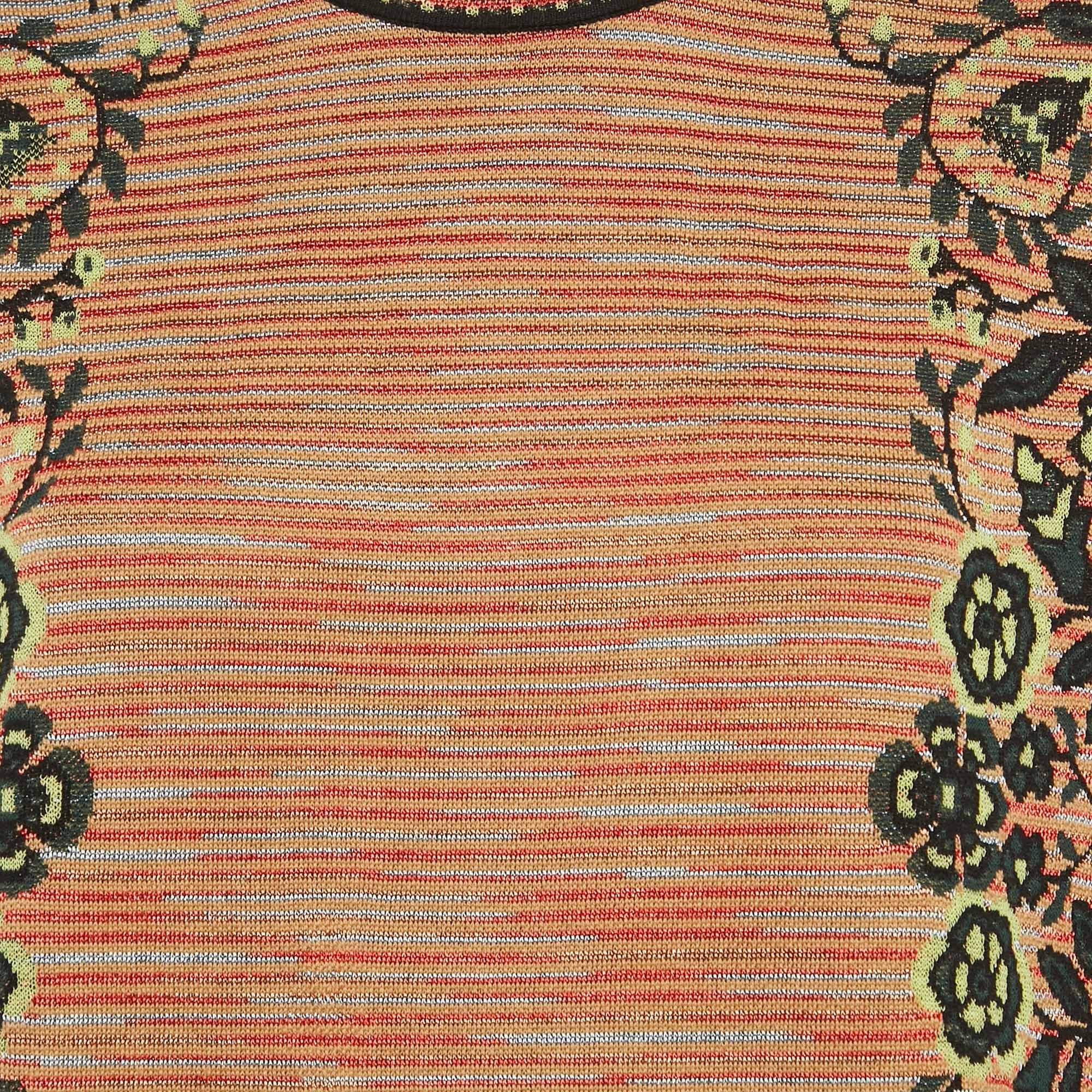 M Missoni Multicolor Patterned Knit Wool Blend Top L 