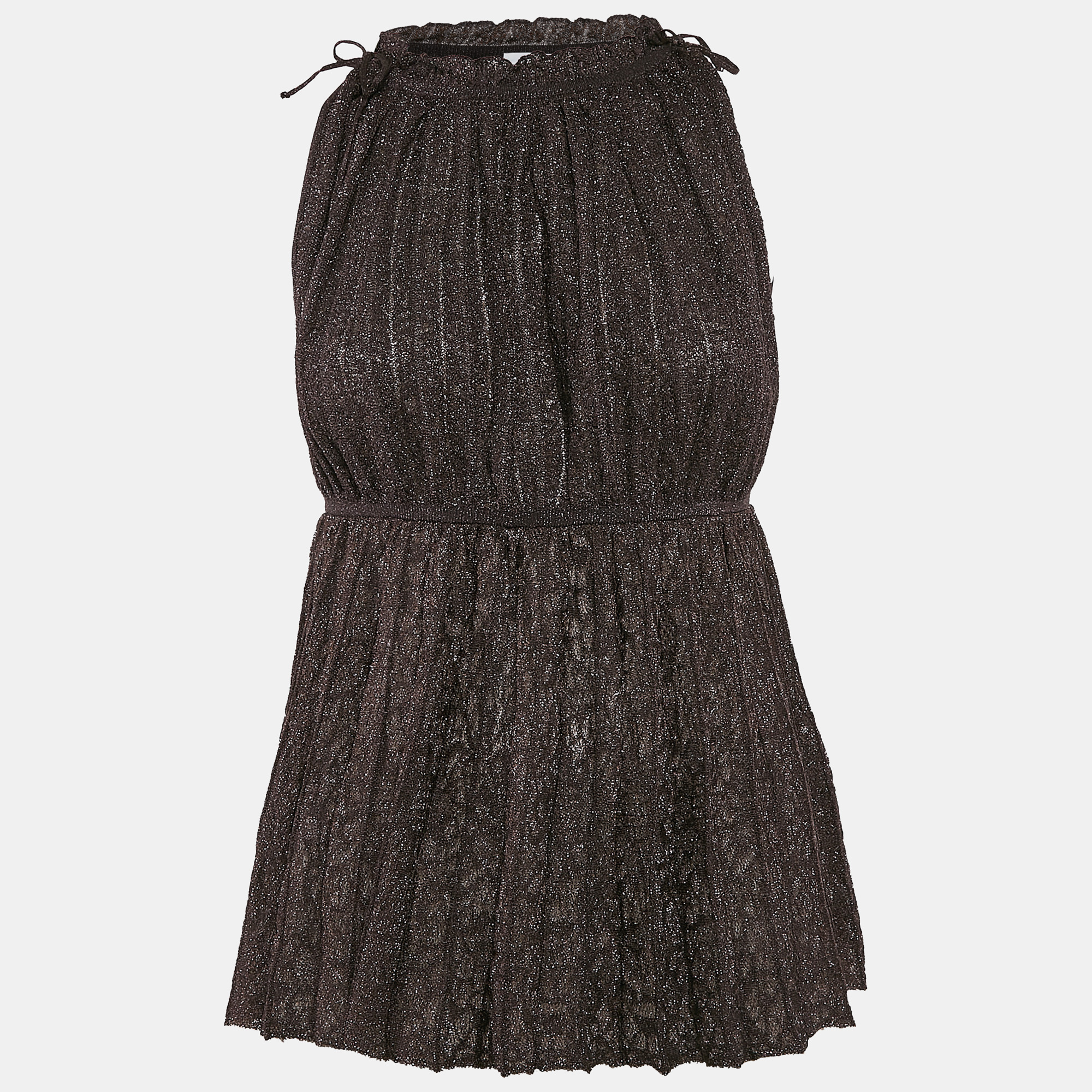 

M Missoni Purple Lurex Knit Sleeveless Tunic Top M