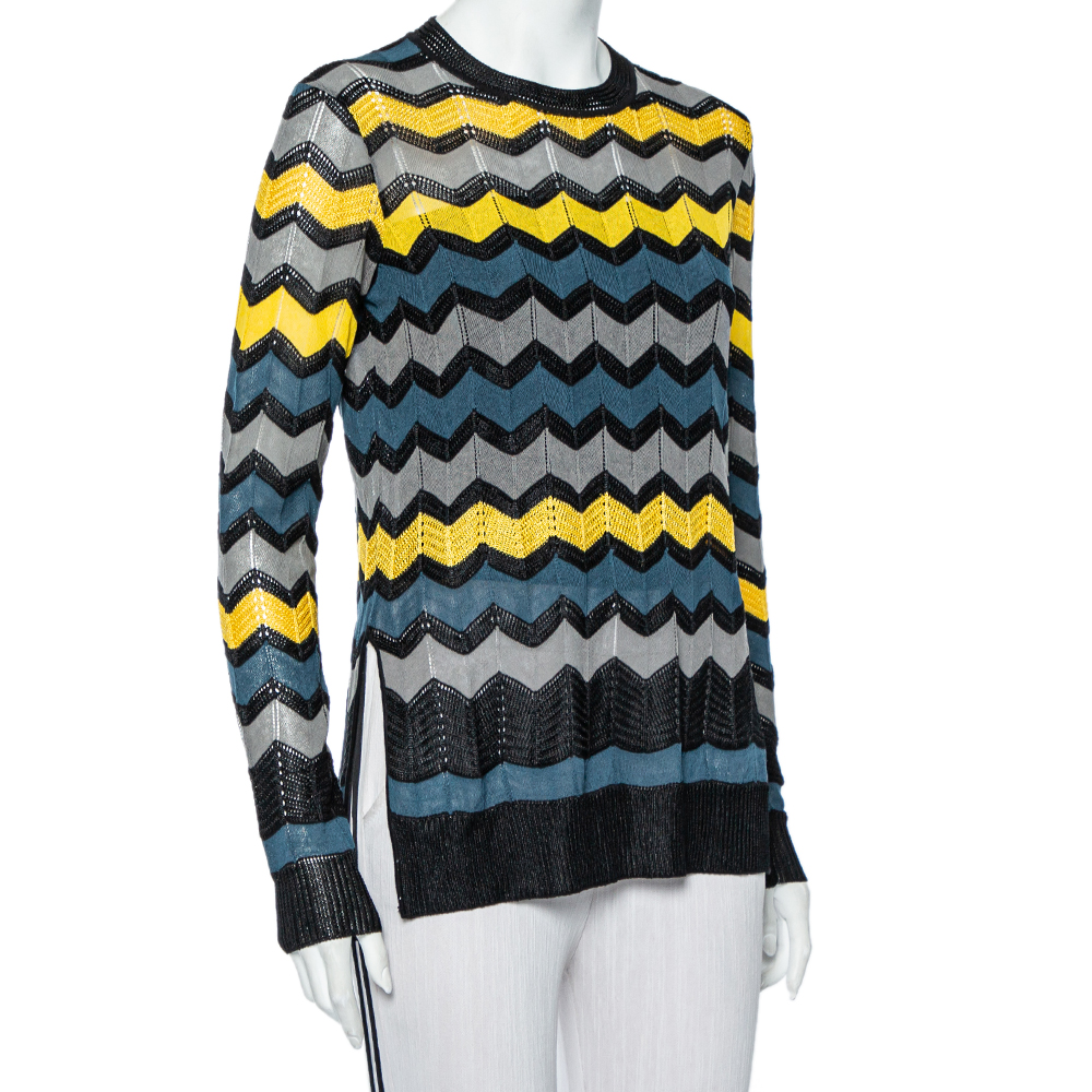 

Missoni Multicolor Patterned Knit Lightweight Jumper