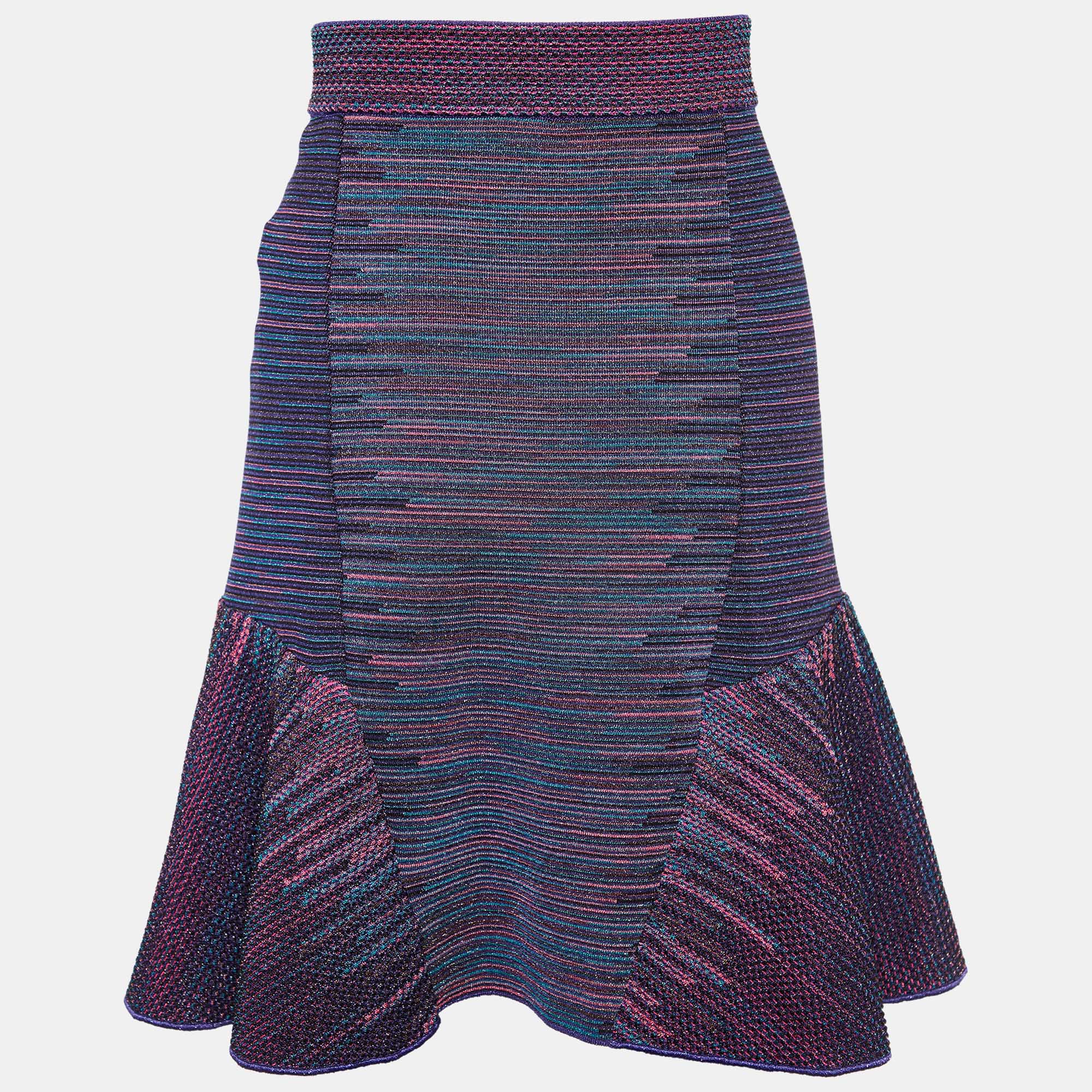 

M Missoni Multicolor Lurex Knit Mini Skirt