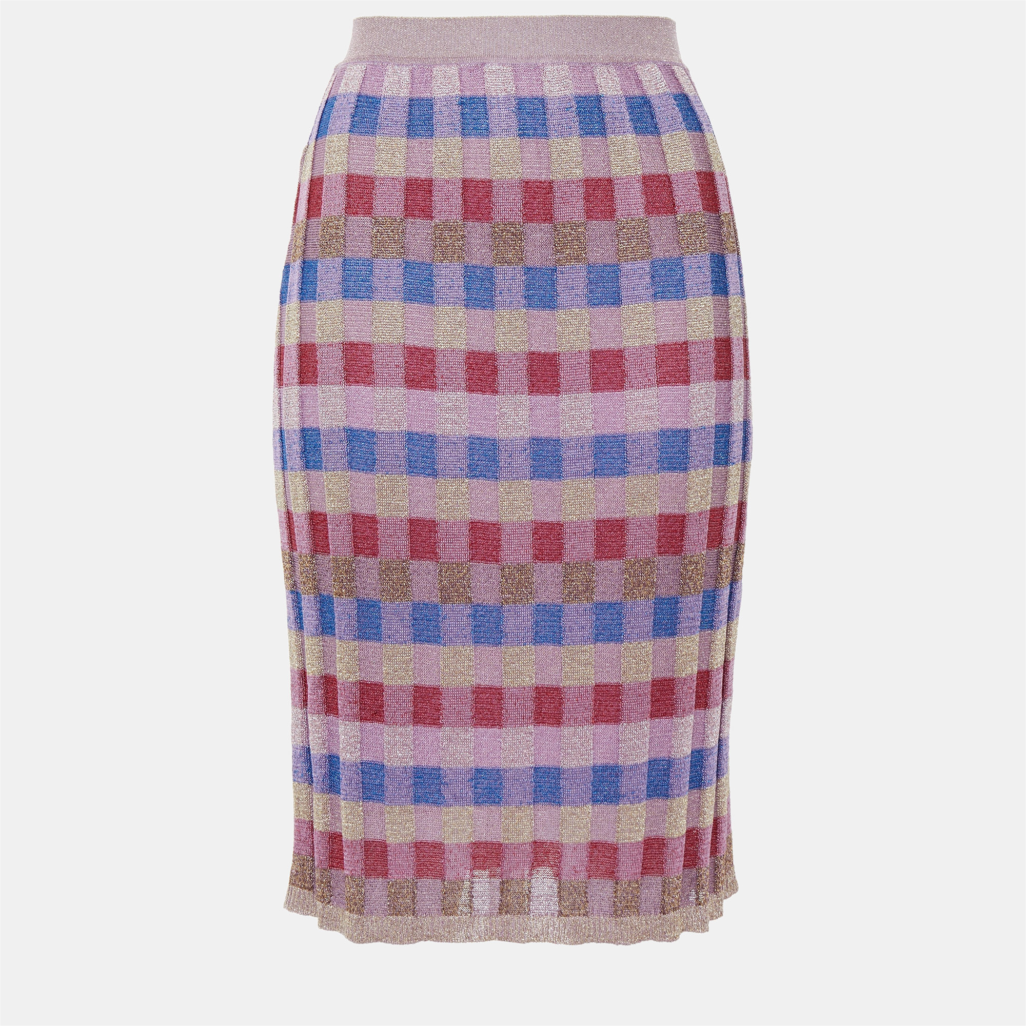 

Missoni Lilac Lurex Knit Midi Skirt  (IT 42, Purple