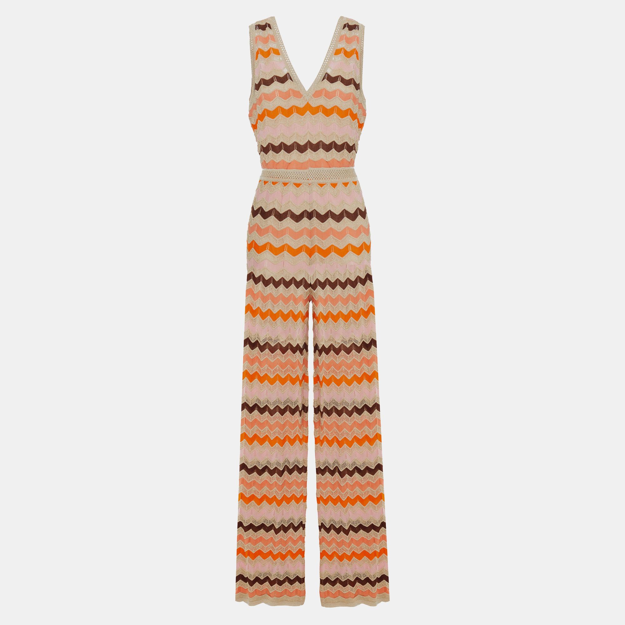 

M Missoni Cotton Jumpsuit 46, Beige