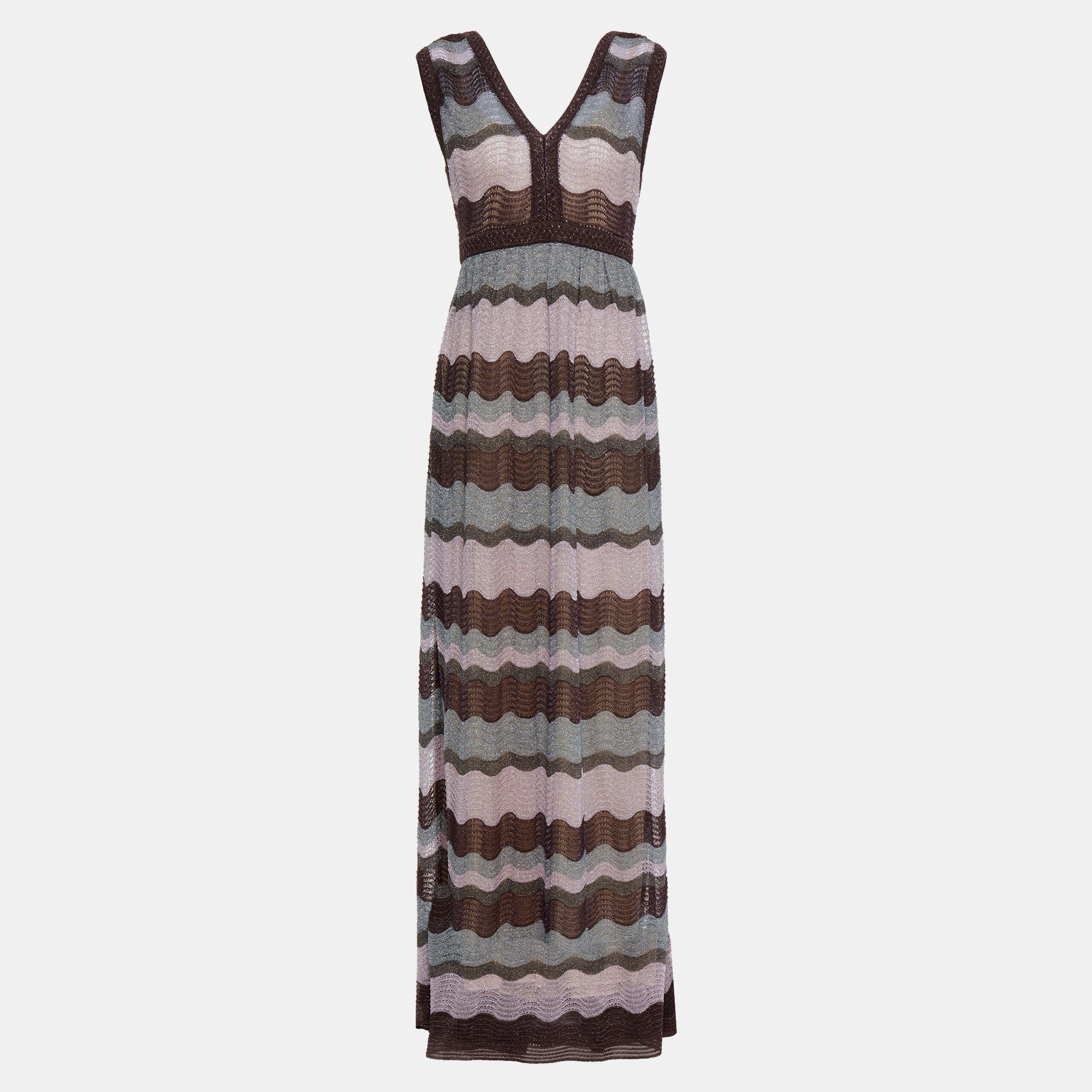 

Missoni Purple Metallic Knit Maxi Dress  (IT 44