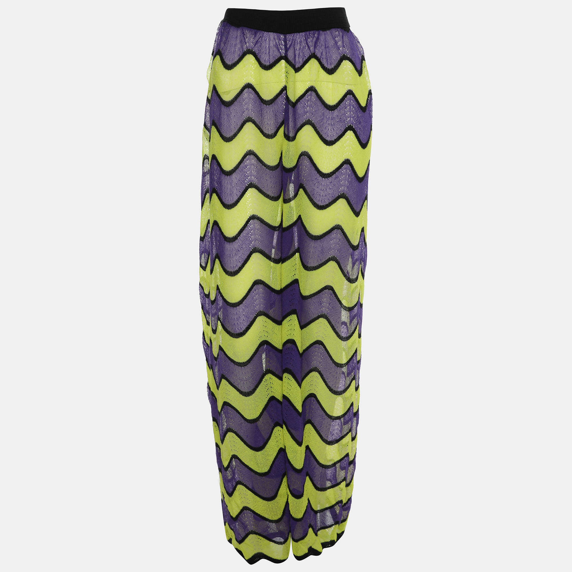 

M Missoni Multicolor Knit Flare Trouser L