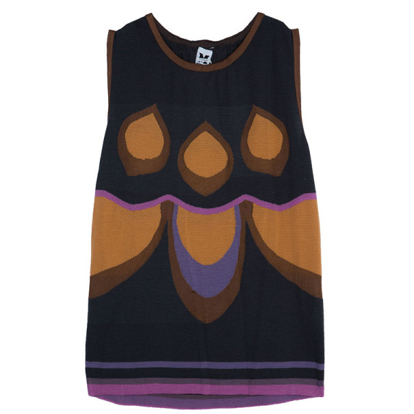 Pre Owned M Missoni Black Multicolour Top L