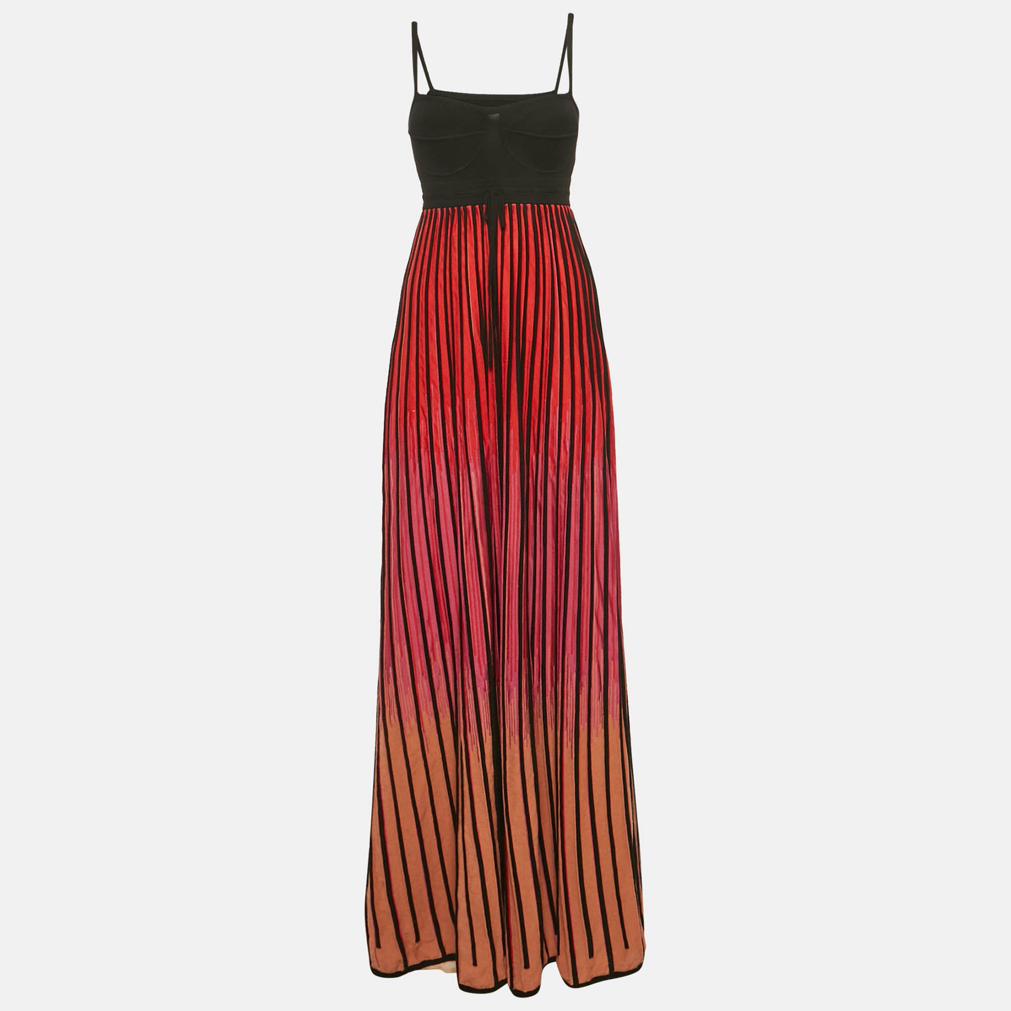 

M Missoni Pink Ombre Knitted Maxi Dress M