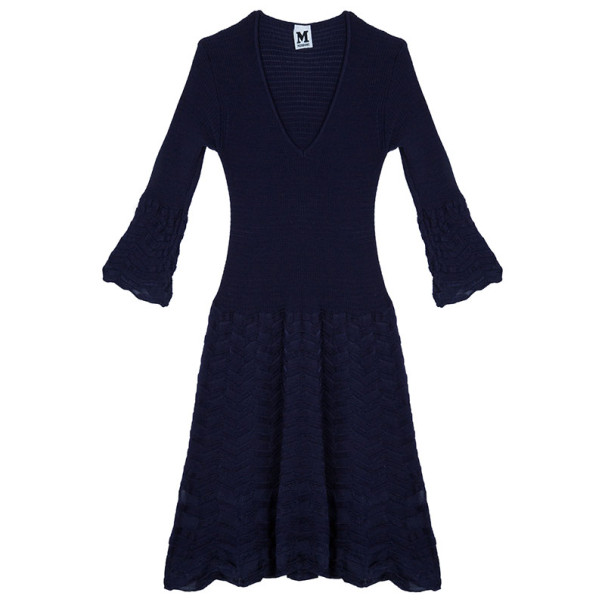 Pre Owned M Missoni Purple Knit Dress M