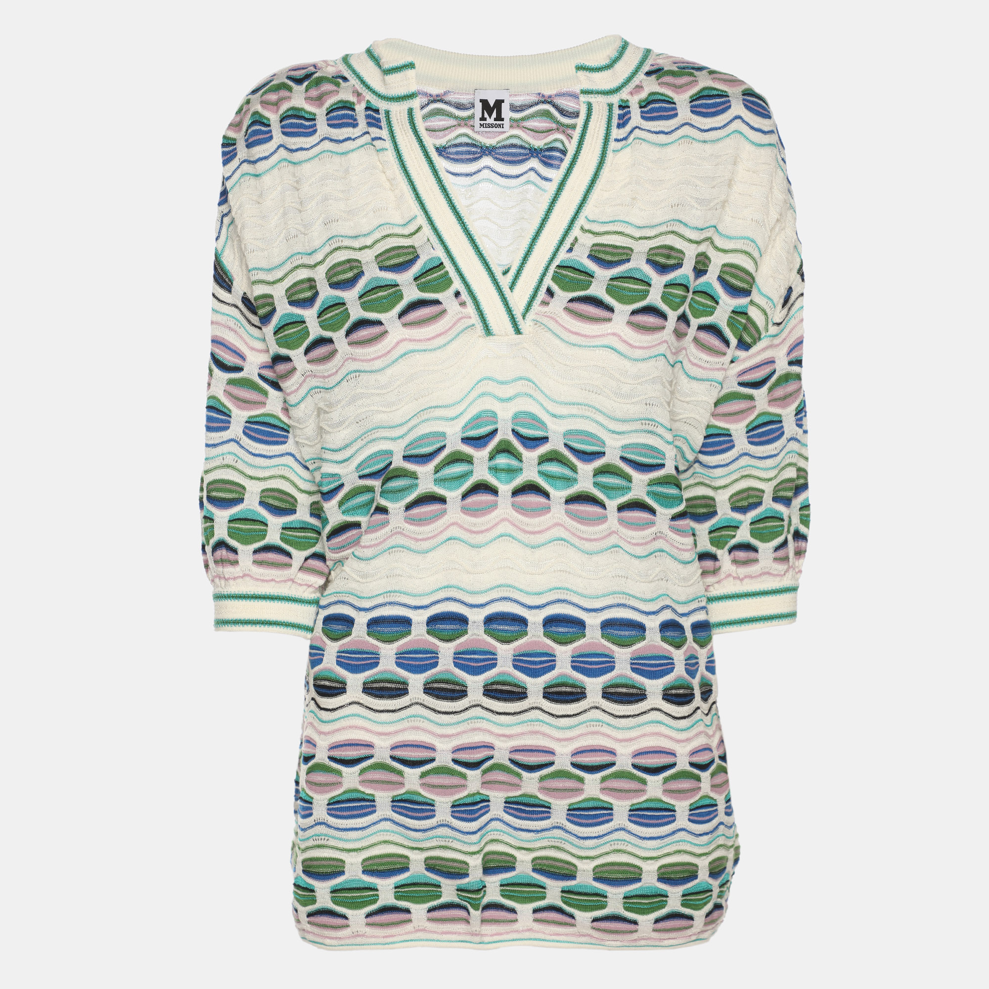 Pre-owned M Missoni Multicolor Knit Tunic S
