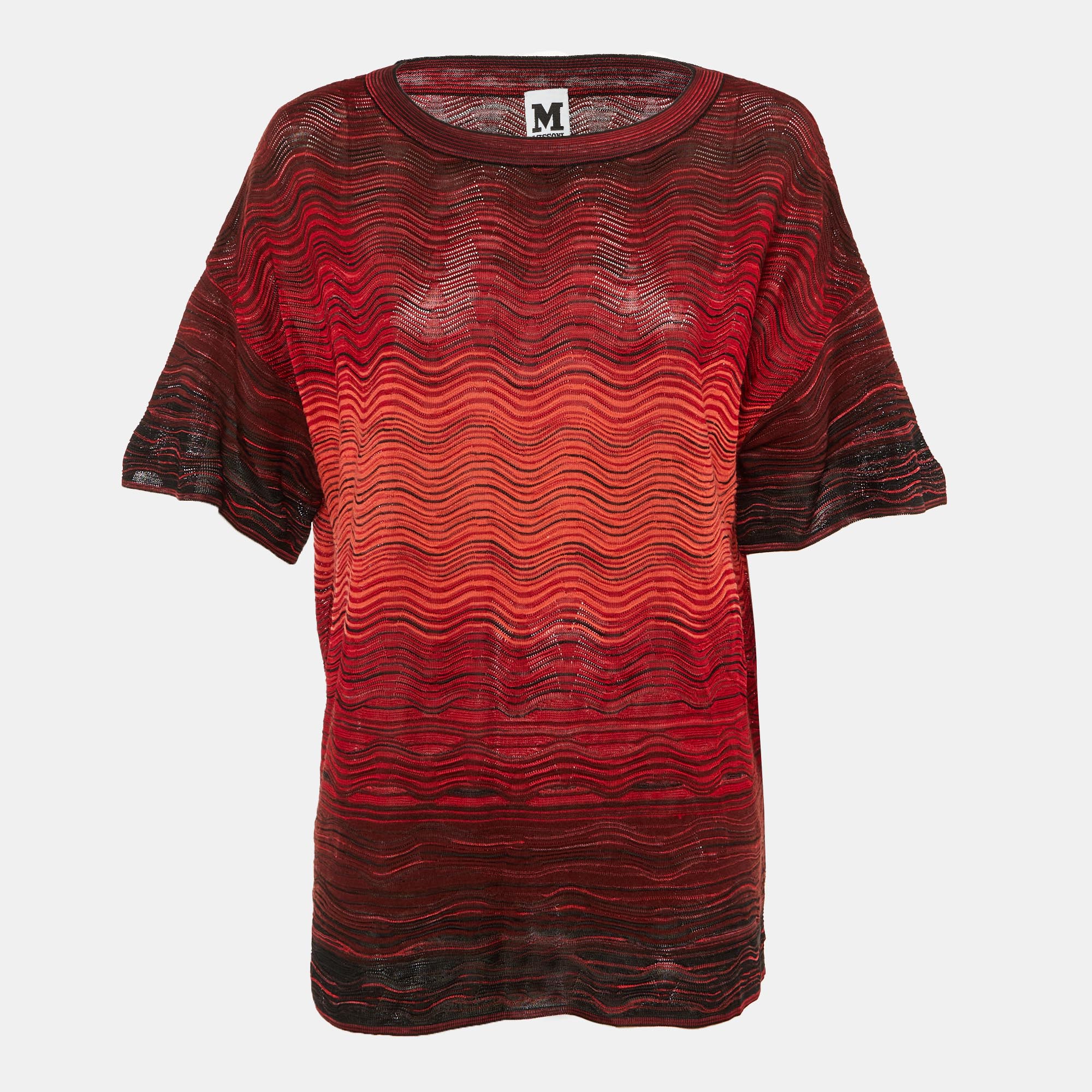 

M Missoni Multicolor Patterned Knit Top M