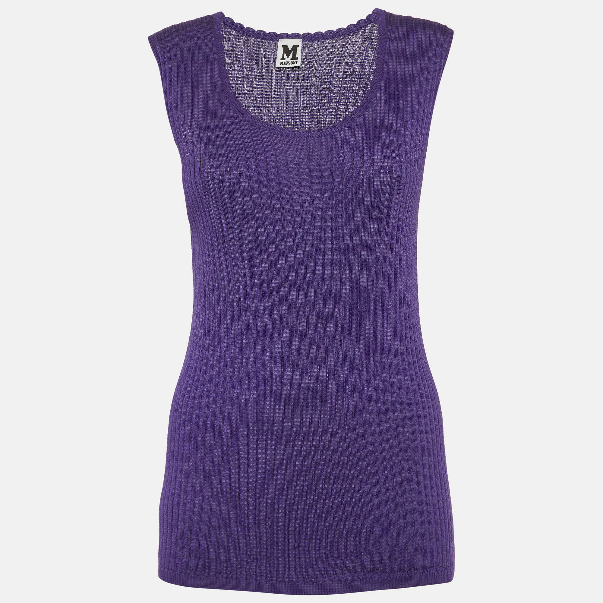 

M Missoni Purple Knit Tank Top L