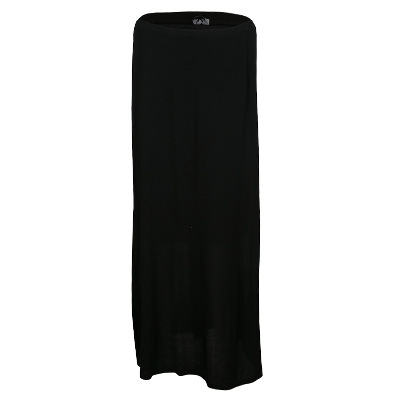 

Missoni Black Knit Elasticized Waist Midi Skirt