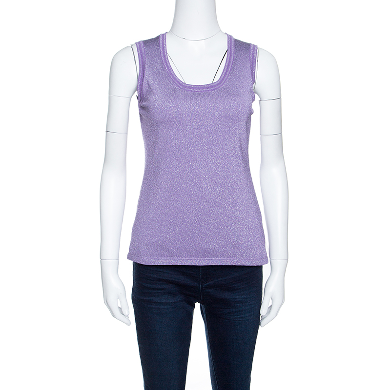 Pre Owned تانك توب إم ميزوني تريكو لوريكس بنفسجي M