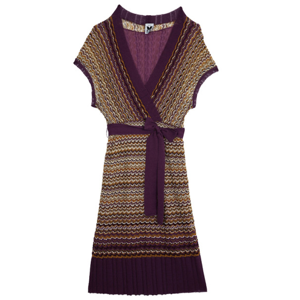 مملوكة مسبقًا M Missoni Faux Wrap Dress S