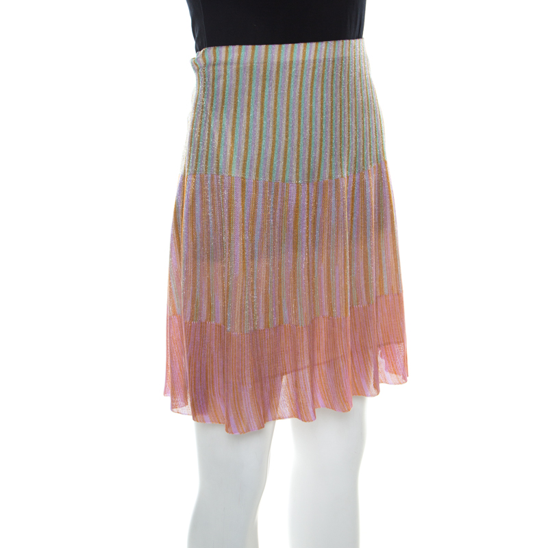 

Missoni Multicolor Lurex Knit Short Skirt