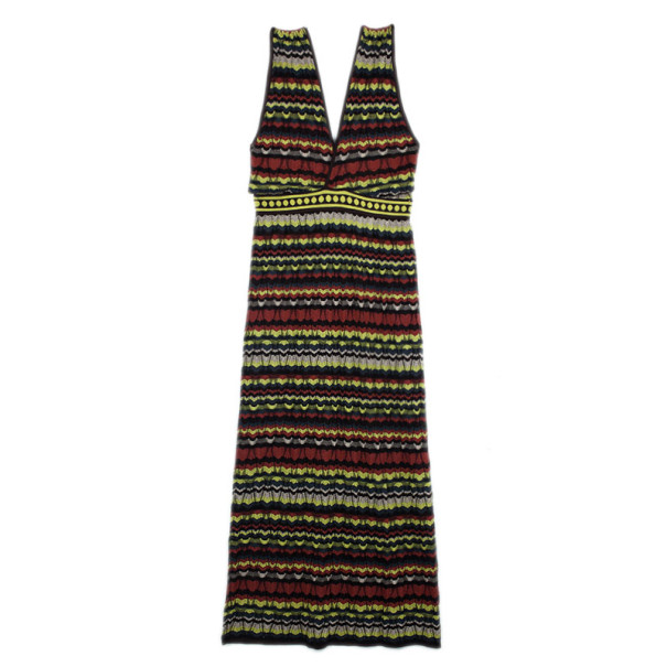 Pre Owned M Missoni Crochet Maxi Dress XL