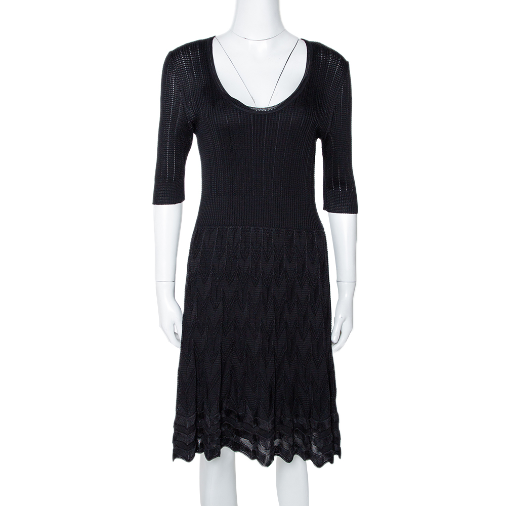 missoni black and white dress