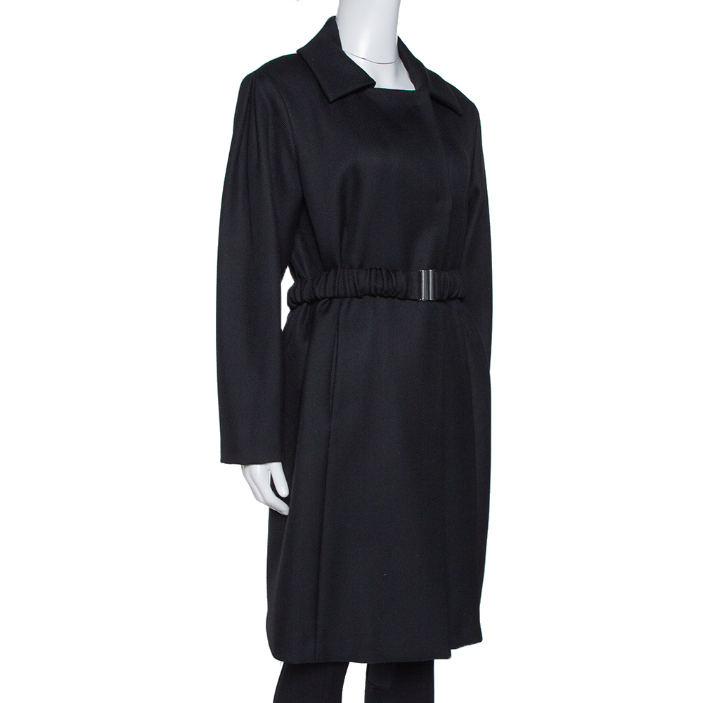 

Missoni Black Wool Double Breasted Belted Coat