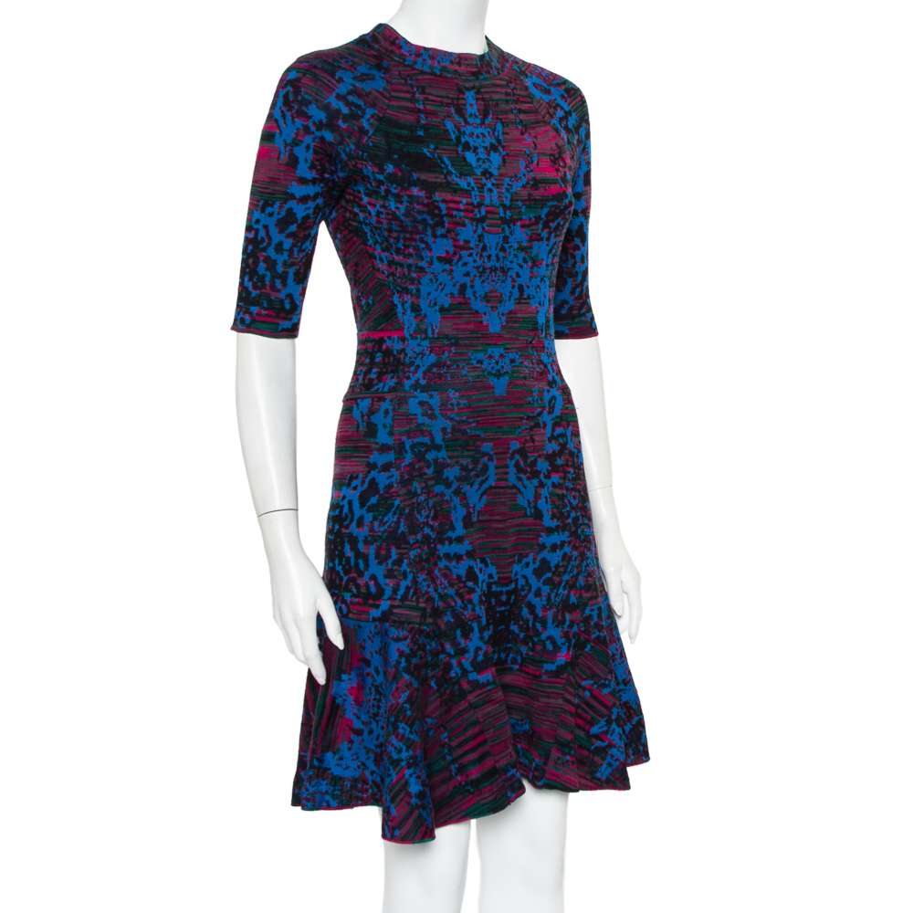 

Missoni Multicolor Wool Knit Paneled Dress