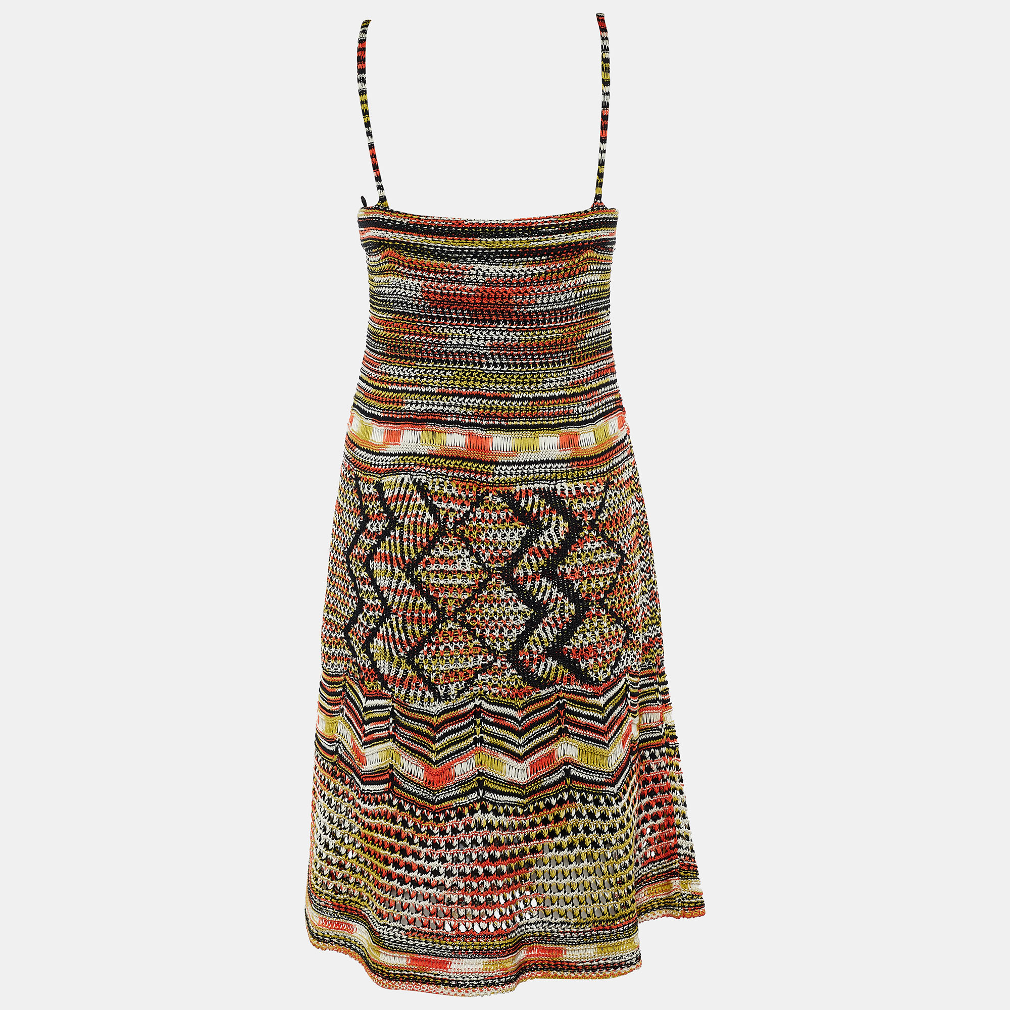 

M Missoni Multicolor Cotton Knit Sleeveless Dresses