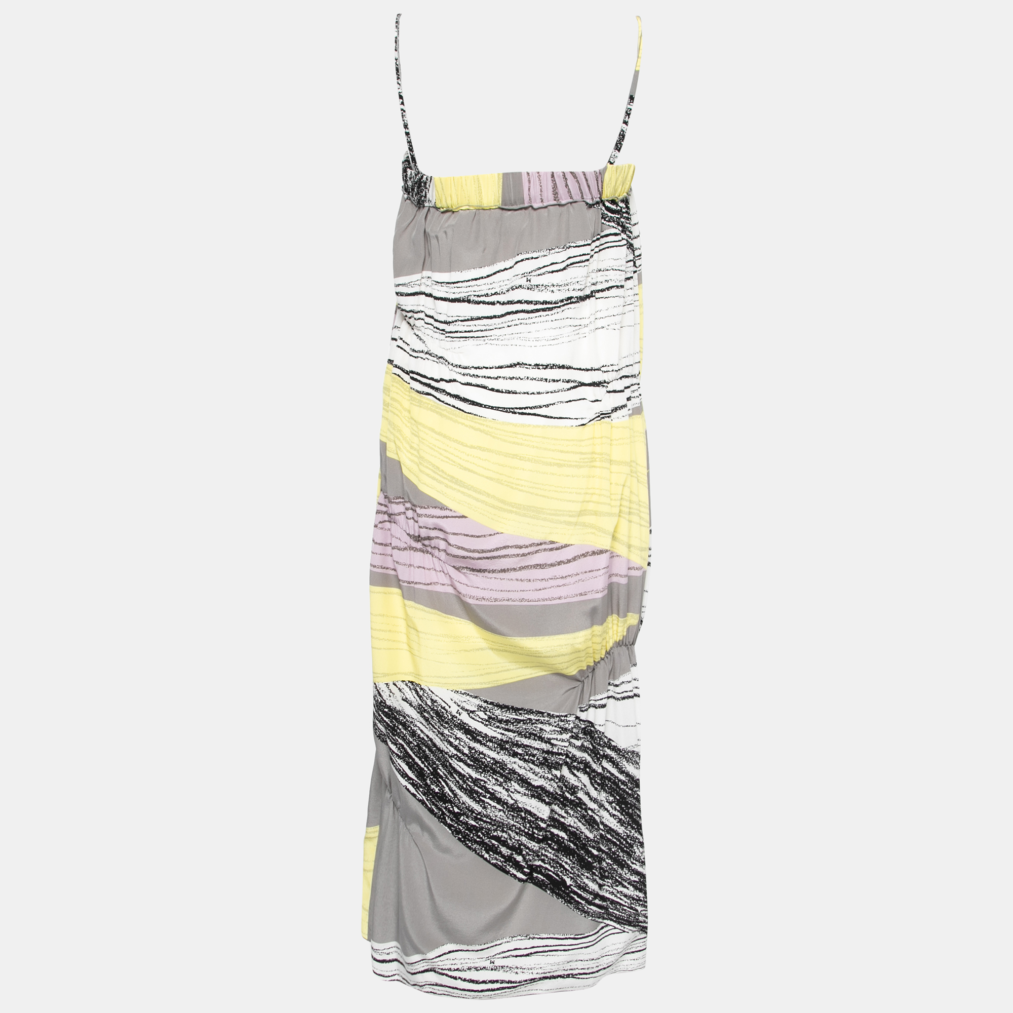 

M Missoni Multicolor Abstract Printed Silk Maxi Dress