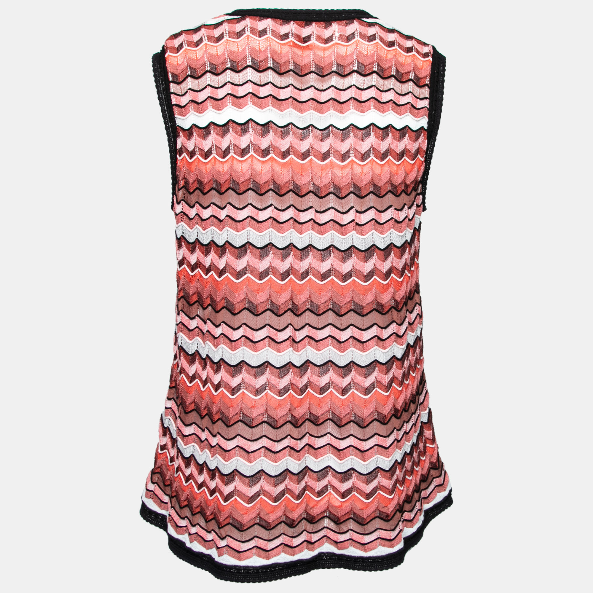 

Missoni Multicolor Chevron Patterned Knit Top