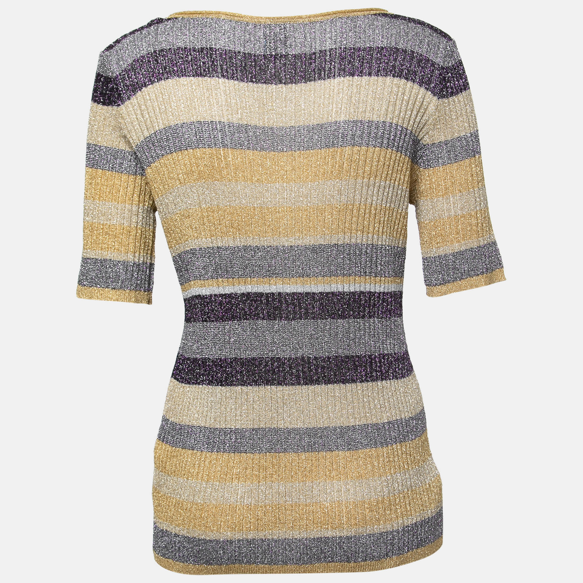

Missoni Collection Multicolor Striped Lurex Knit Top