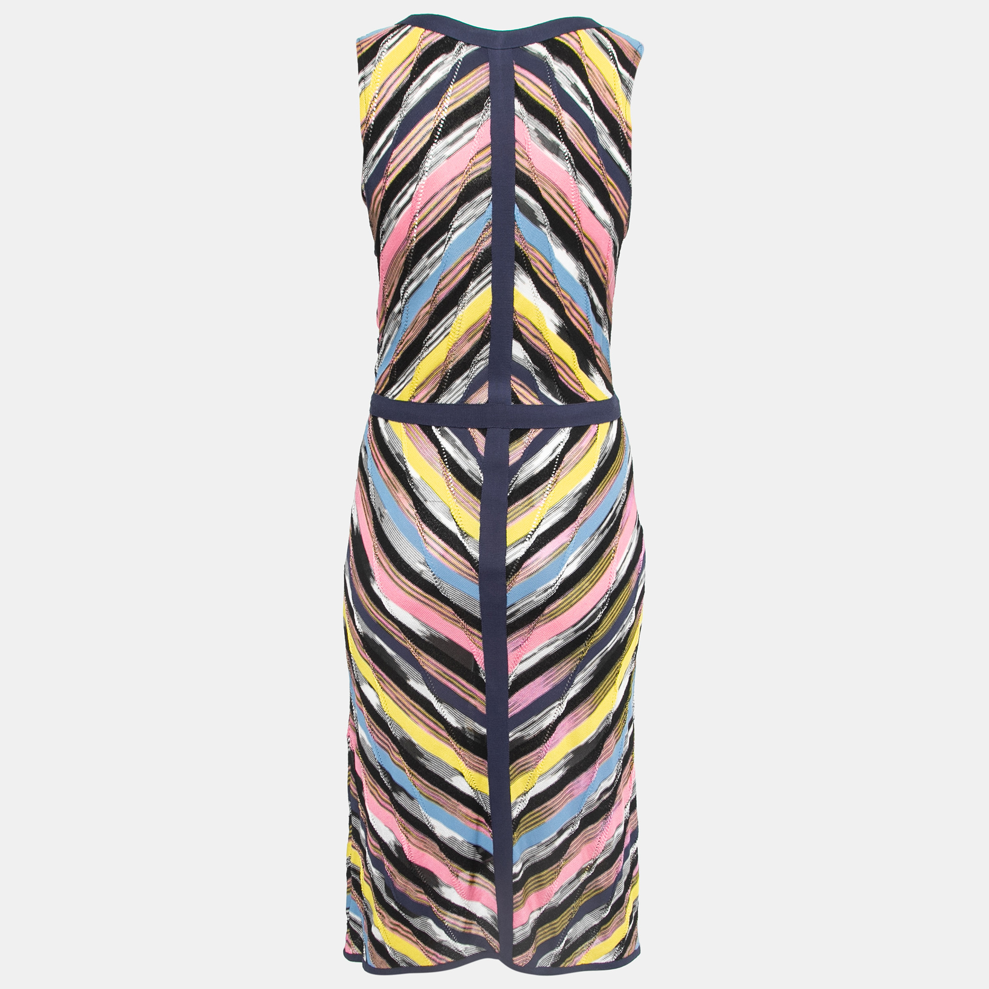 

Missoni Multicolor Patterned Knit Sleeveless Midi Dress