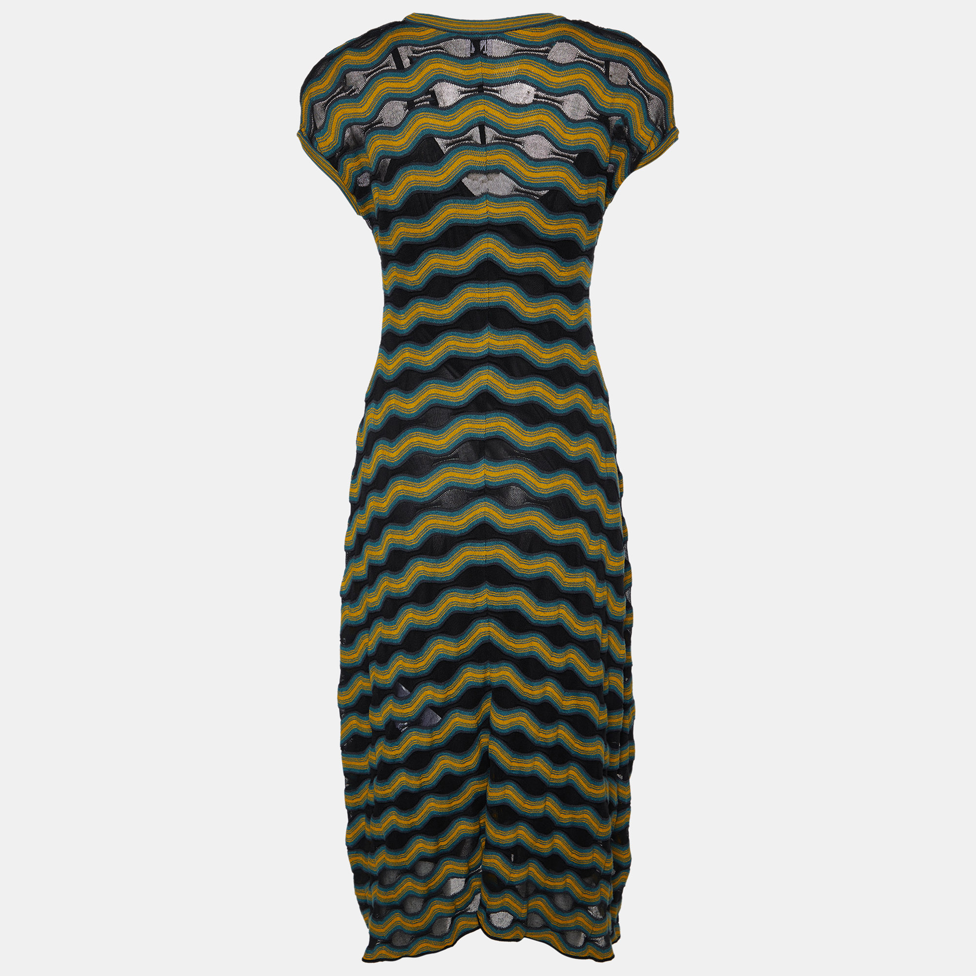 

Missoni Multicolor Patterned Knit Midi Dress