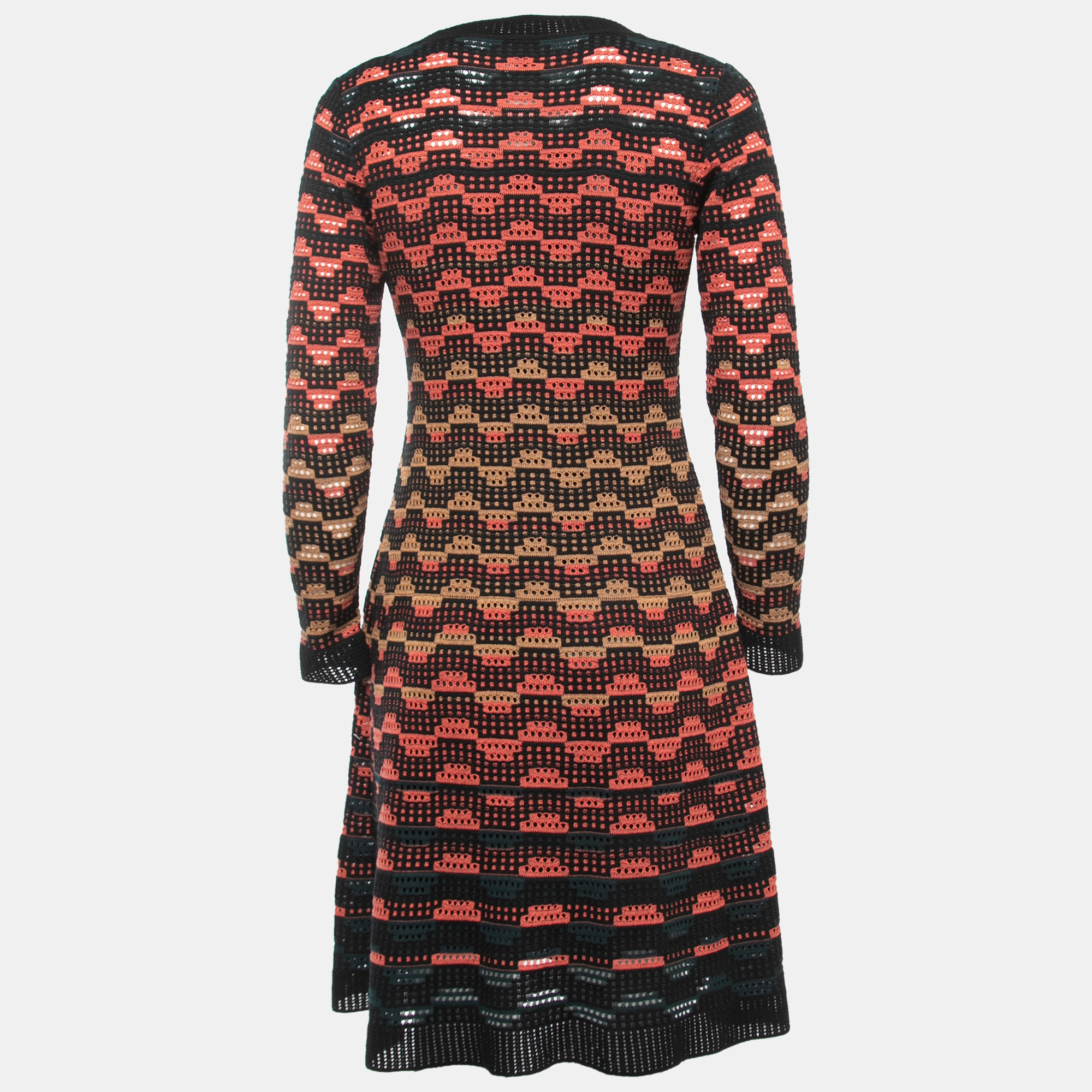 

Missoni Black Patterned Knit Short Dress