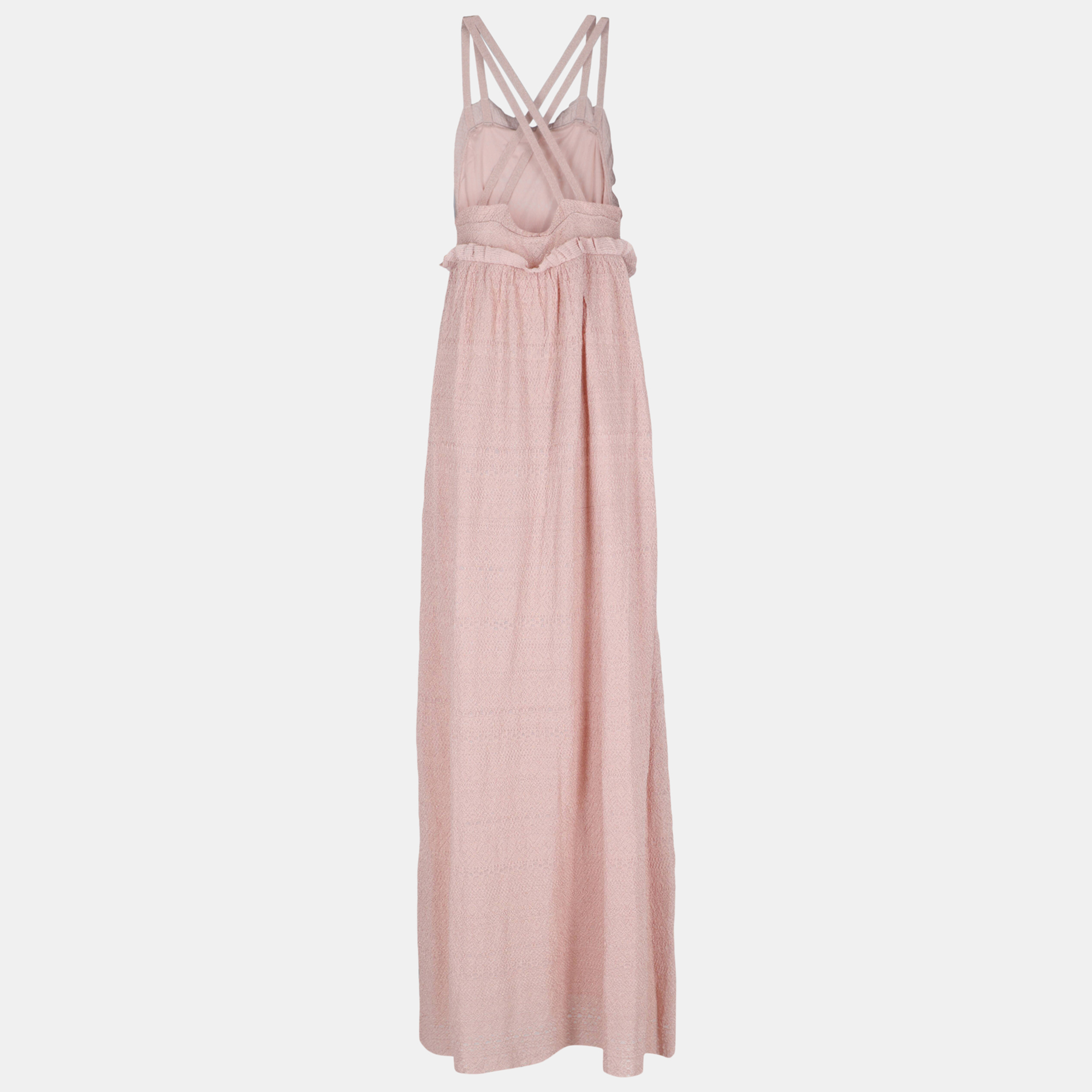 

M Missoni Women's Synthetic Fibers Long Dress - Pink