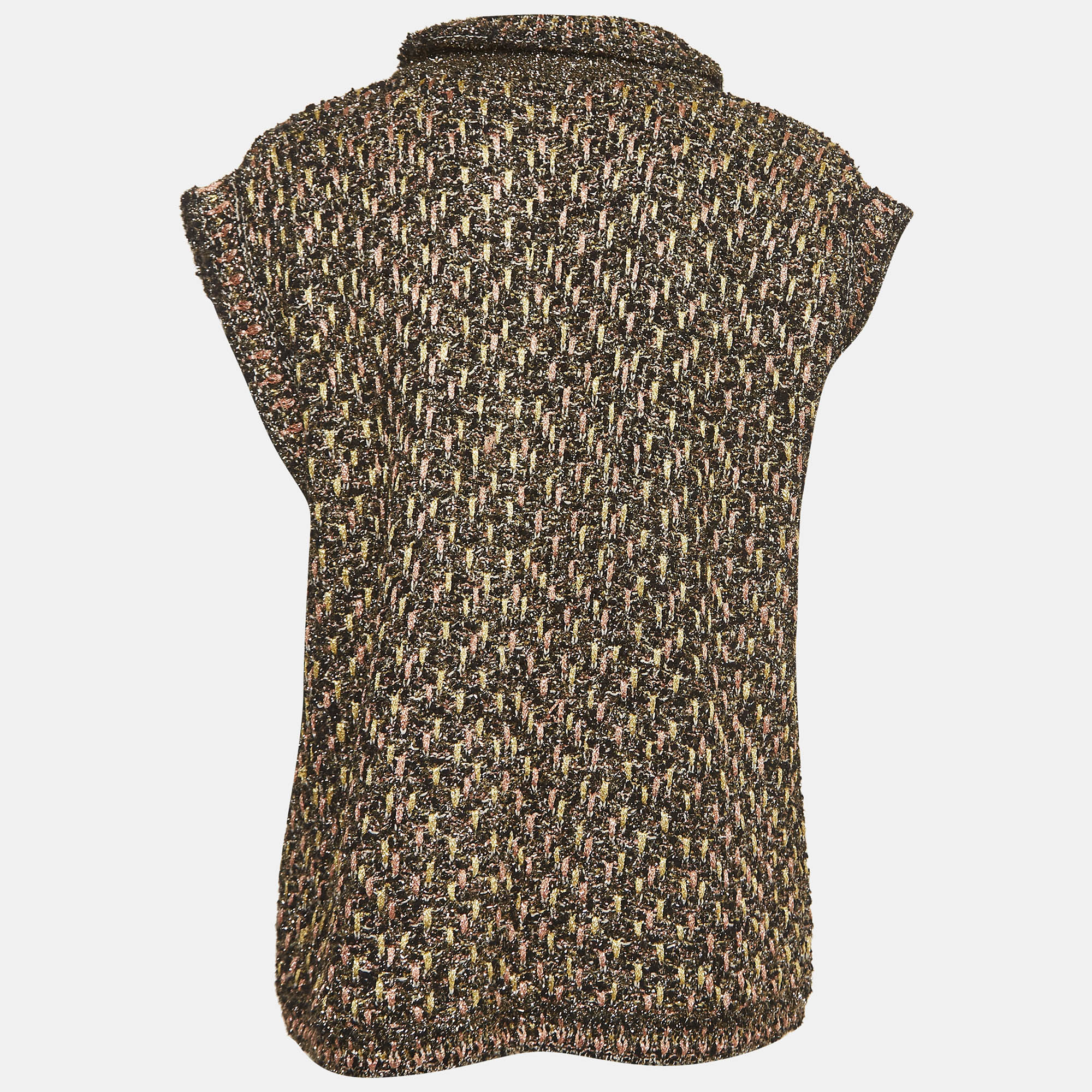 

M Missoni Multicolor Lurex Knit Sleeveless Sweater