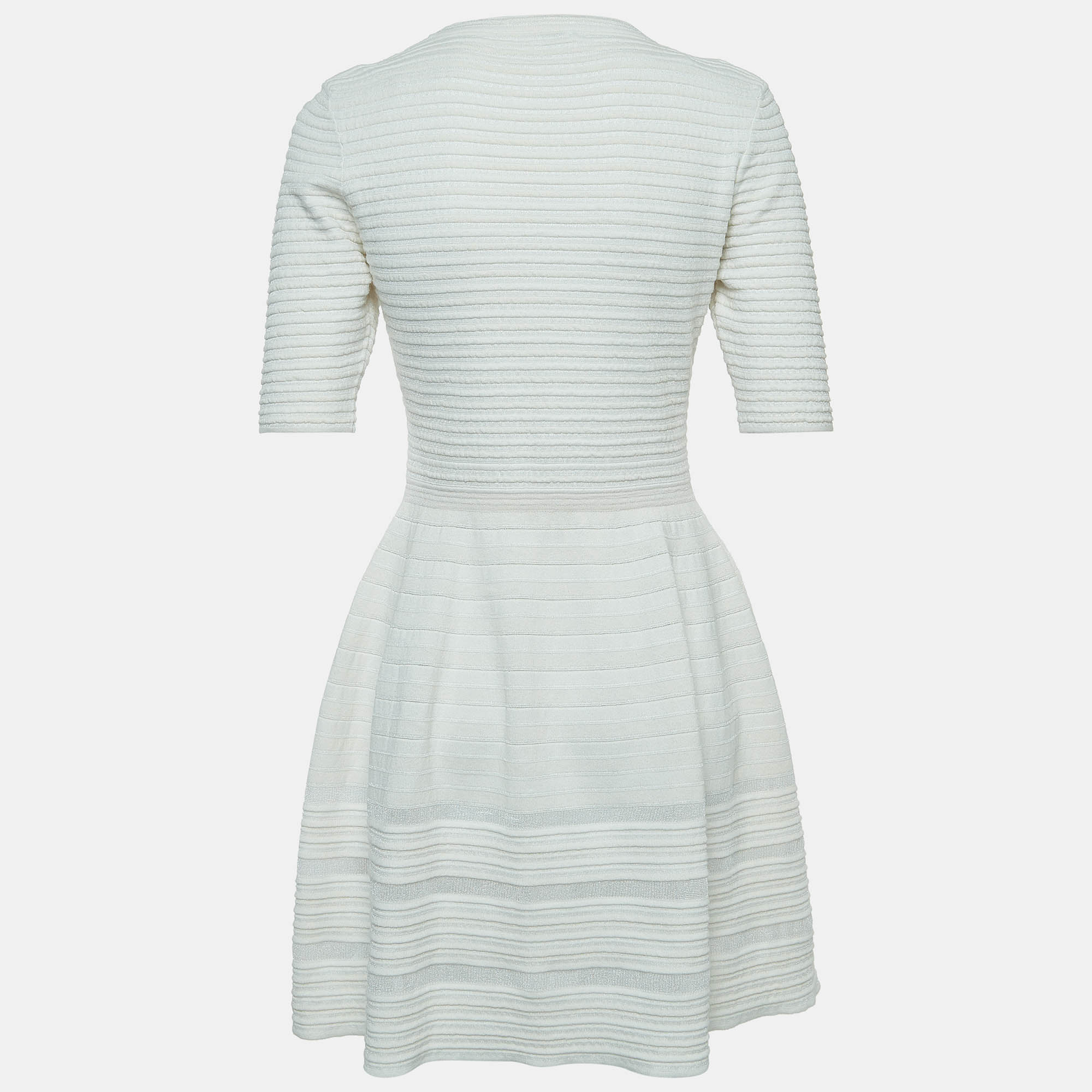 

Missoni White Pleat Detail Knit Short Dress