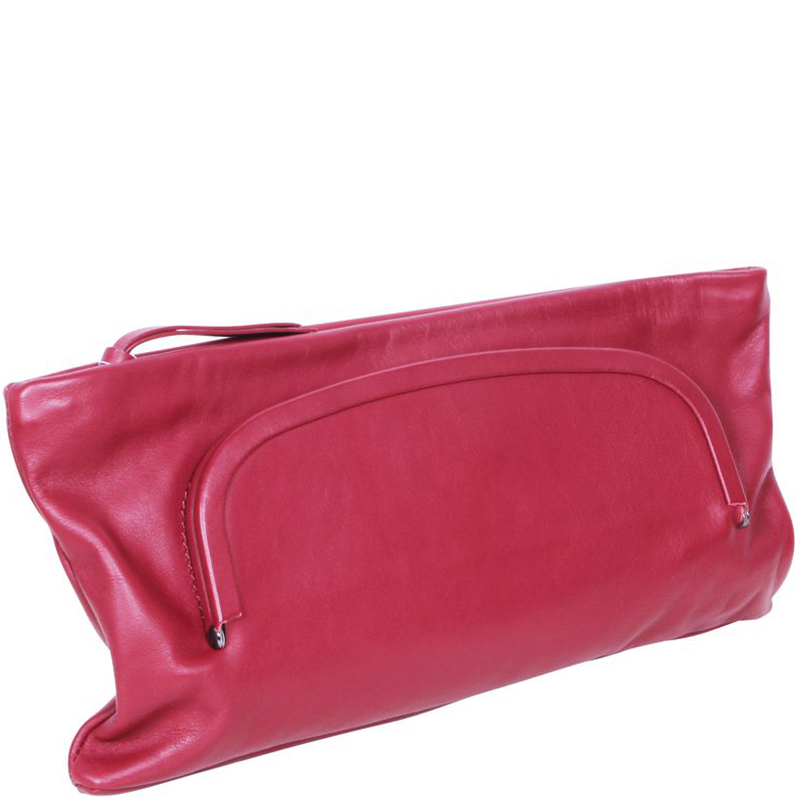 

Maison Martin Margiela Burgundy Leather Clutch Bag