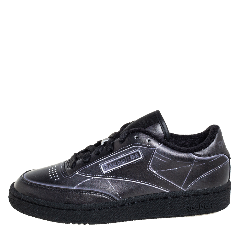 

Maison Margiela x Reebok Dark Grey Leather Project 0 Low Top Sneaker Size