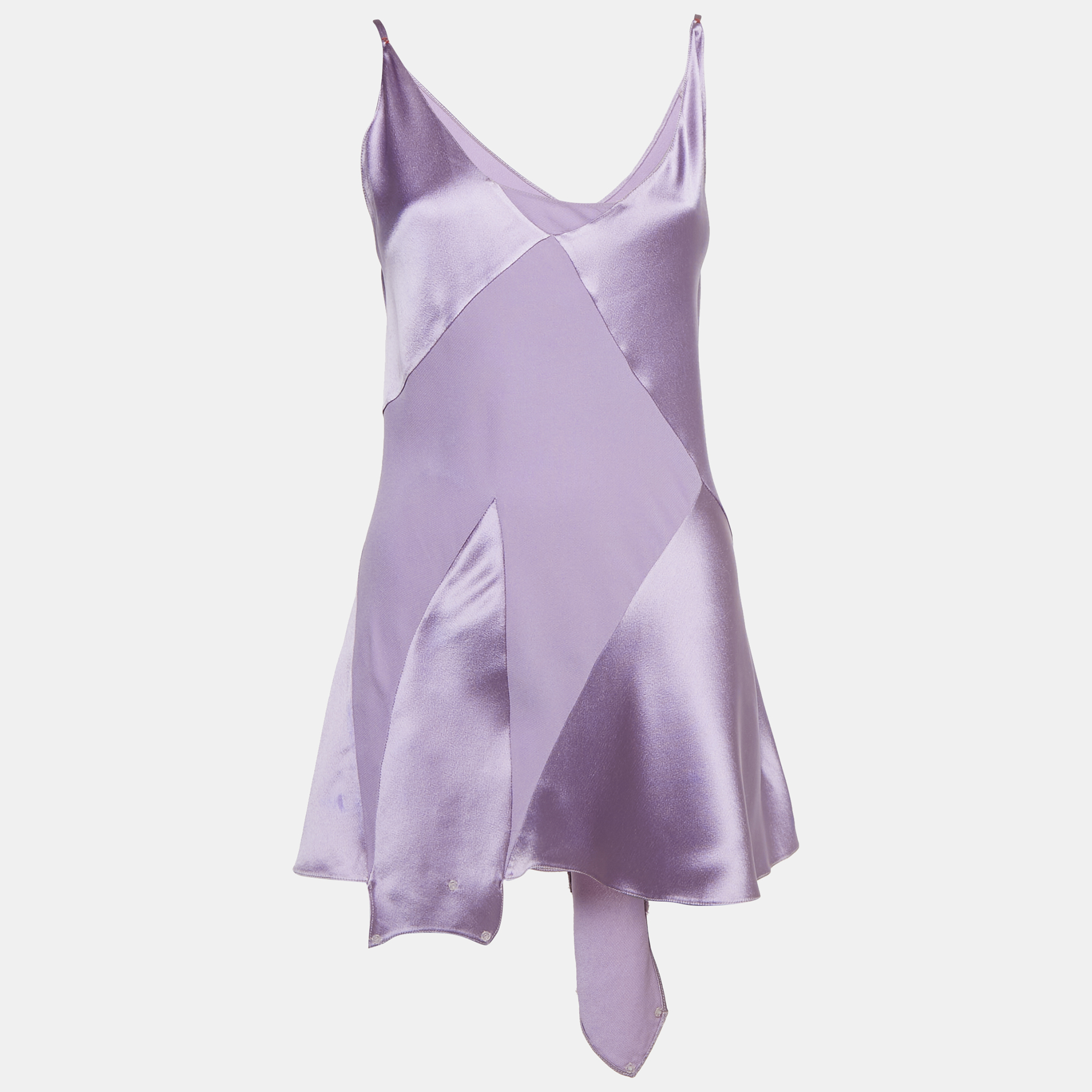 

Maison Martin Margiela Purple Satin Sleeveless Bodysuit Top M
