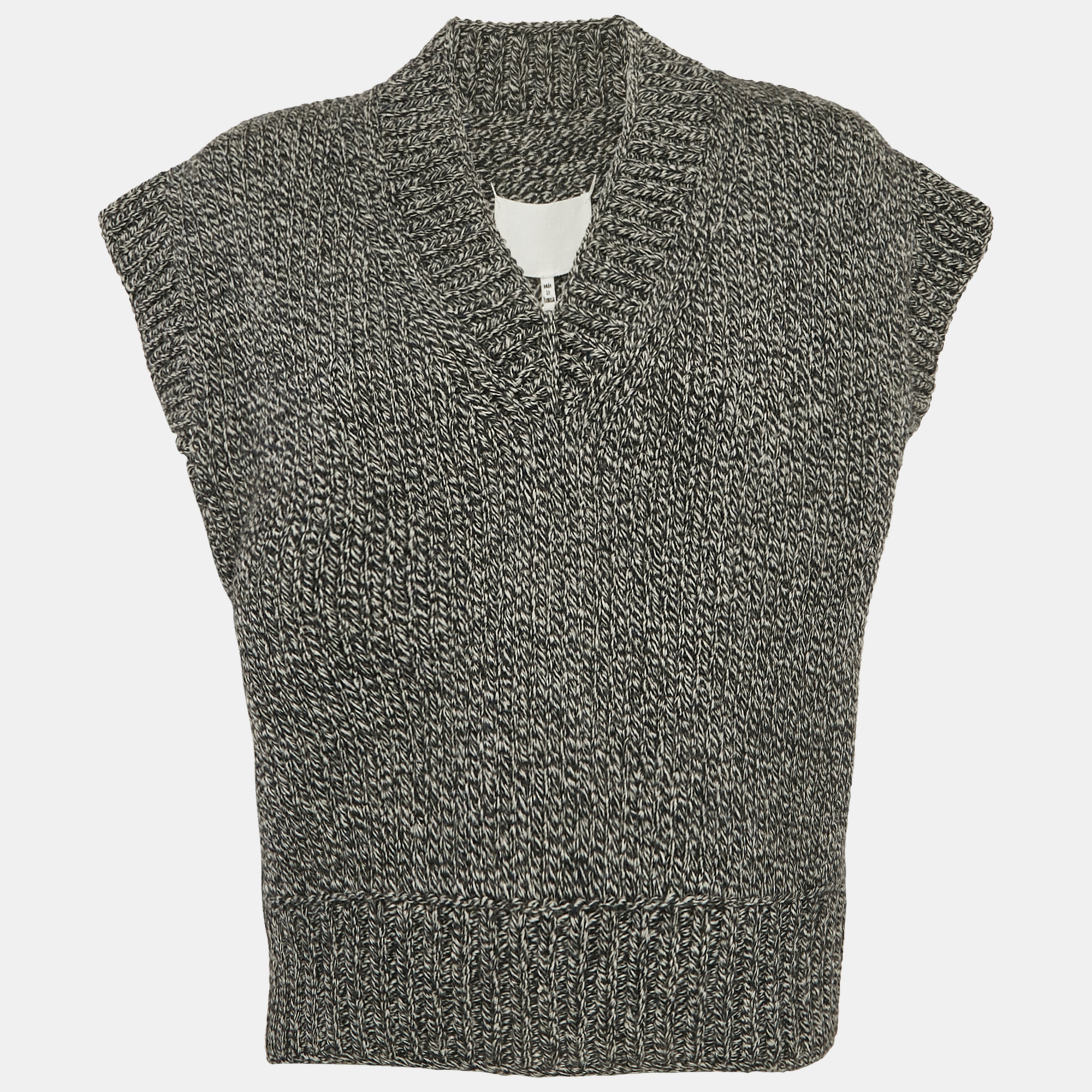

Maison Martin Margiela Grey Rib Knit V-Neck Sweater Vest M