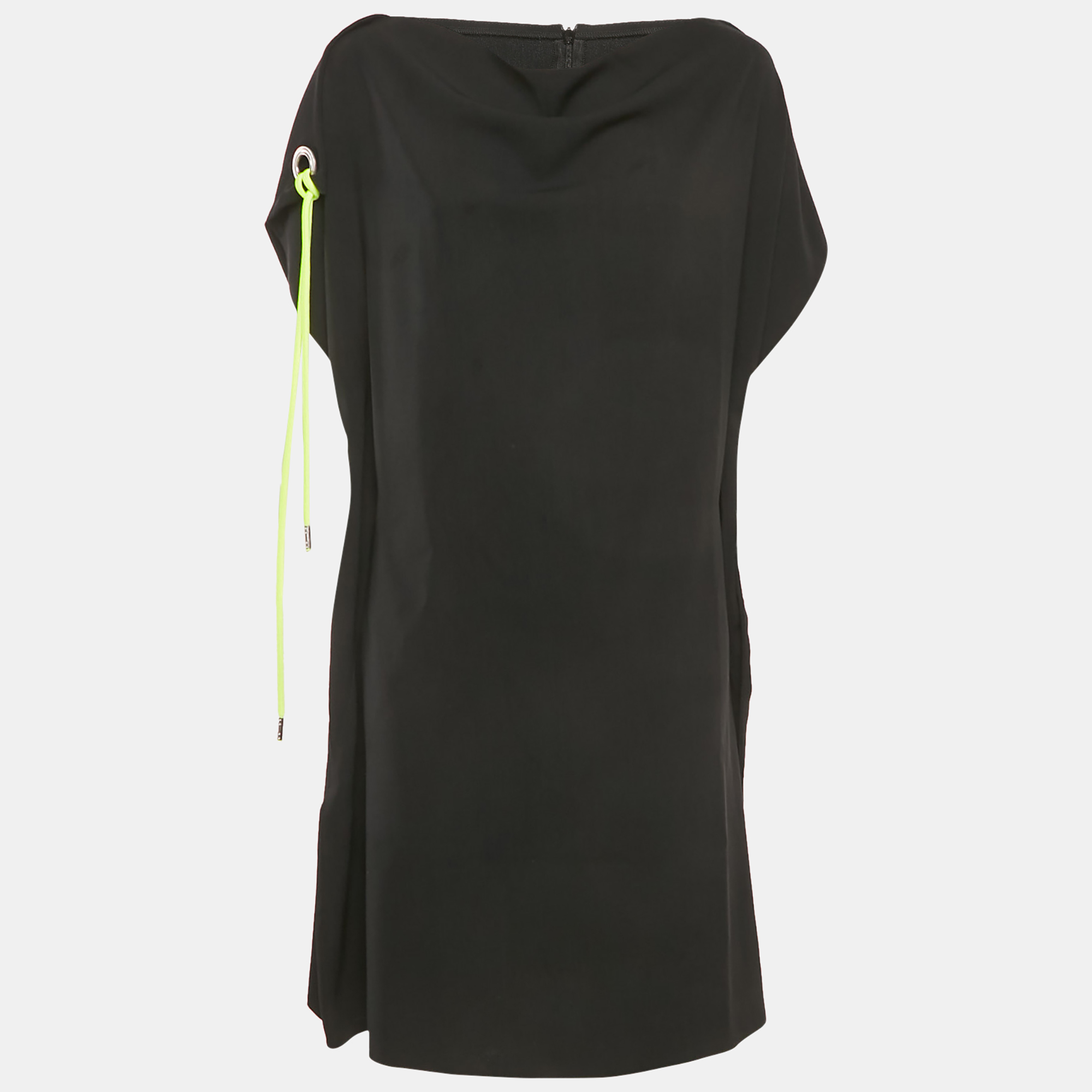 

MM6 Maison Martin Margiela Kaftan Drawstring Detail Short Dress L, Black