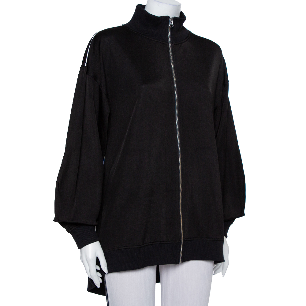 

Maison Martin Margiela Black Knit High Neck Zip Front Jacket