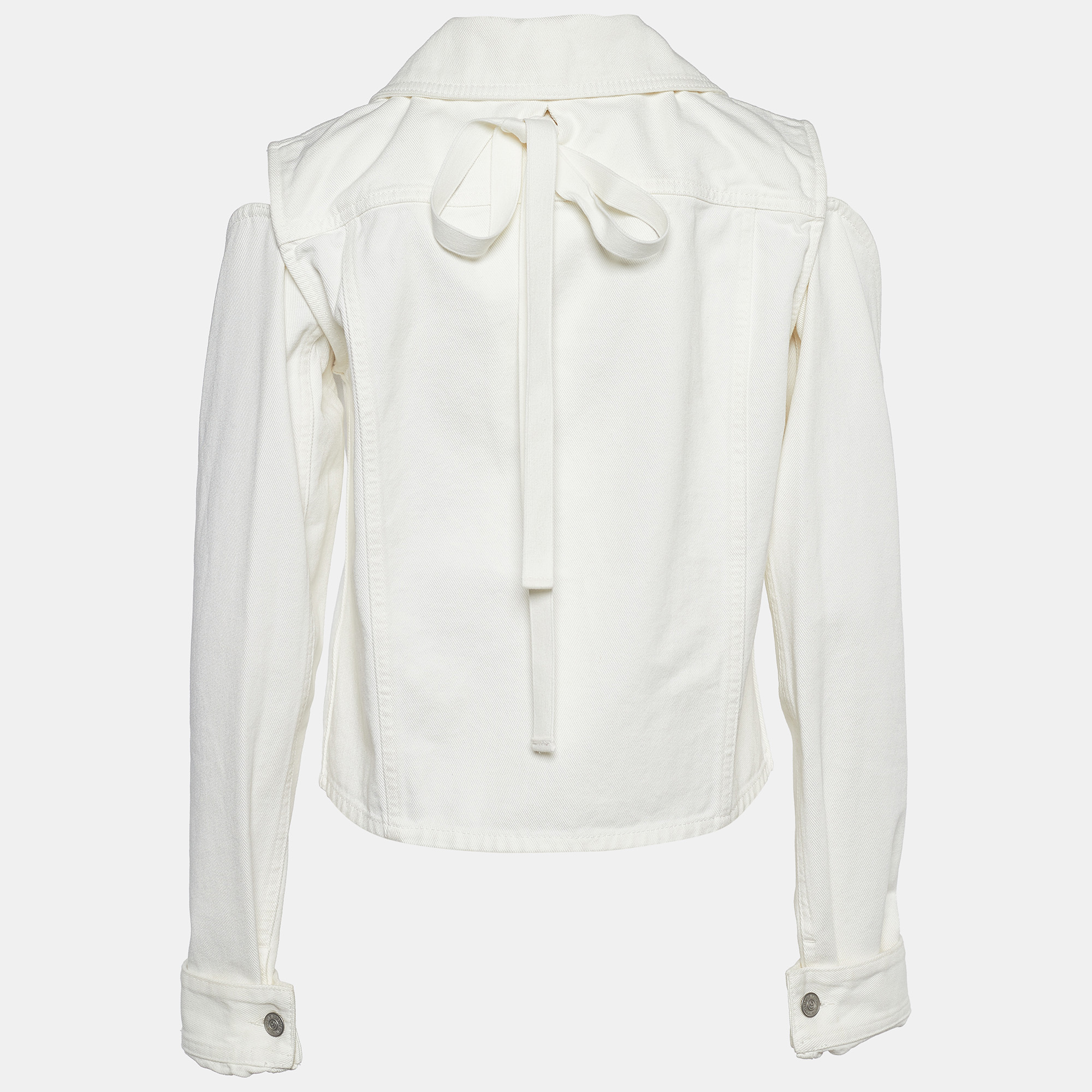 

Maison Margiela MM6 White Denim Deconstructed Jacket