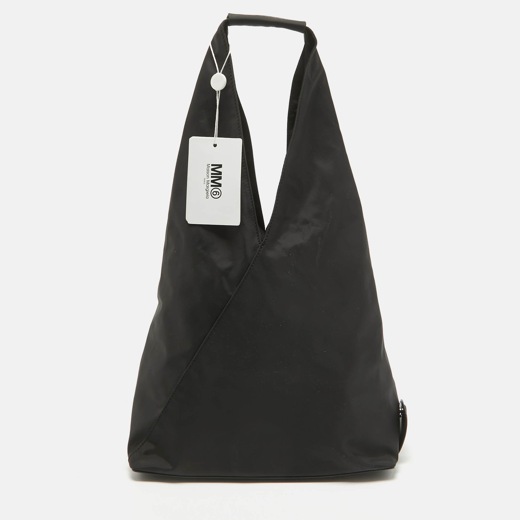 

Maison Martin Margiela Black Nylon and Leather Foldable Japanese Tote